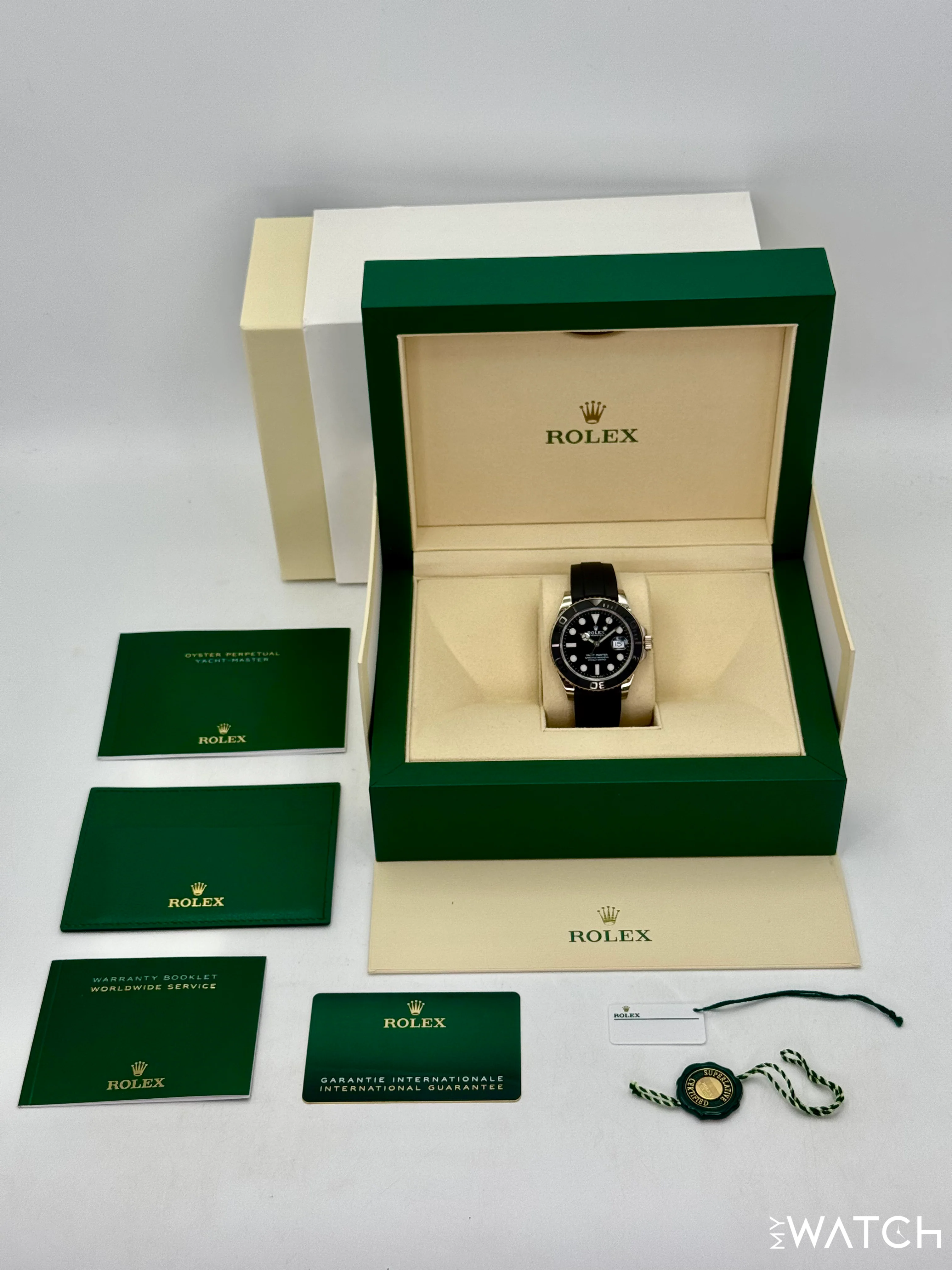 2021 Rolex Yacht-Master 42mm 226659 White Gold Oysterflex Black Dial - Image 10
