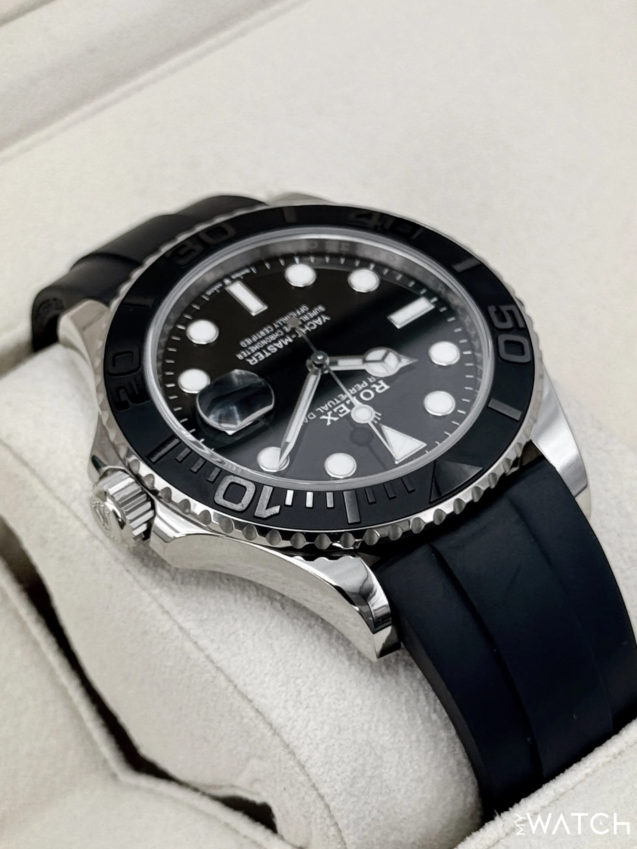 2021 Rolex Yacht-Master 42mm 226659 White Gold Oysterflex Black Dial - Image 8