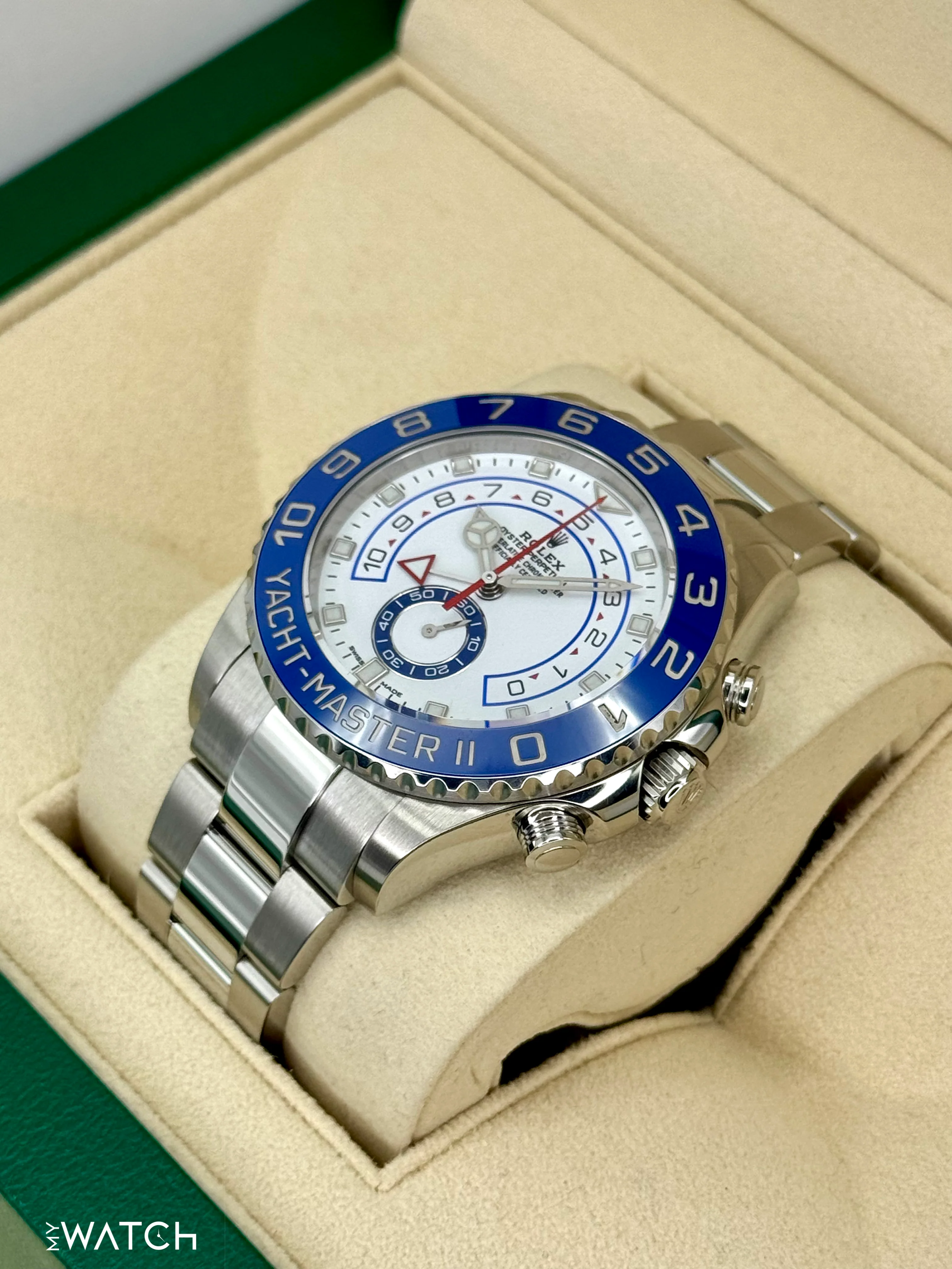 2021 Rolex Yacht-Master II 44mm 116680 Stainless Steel White Dial - Image 5