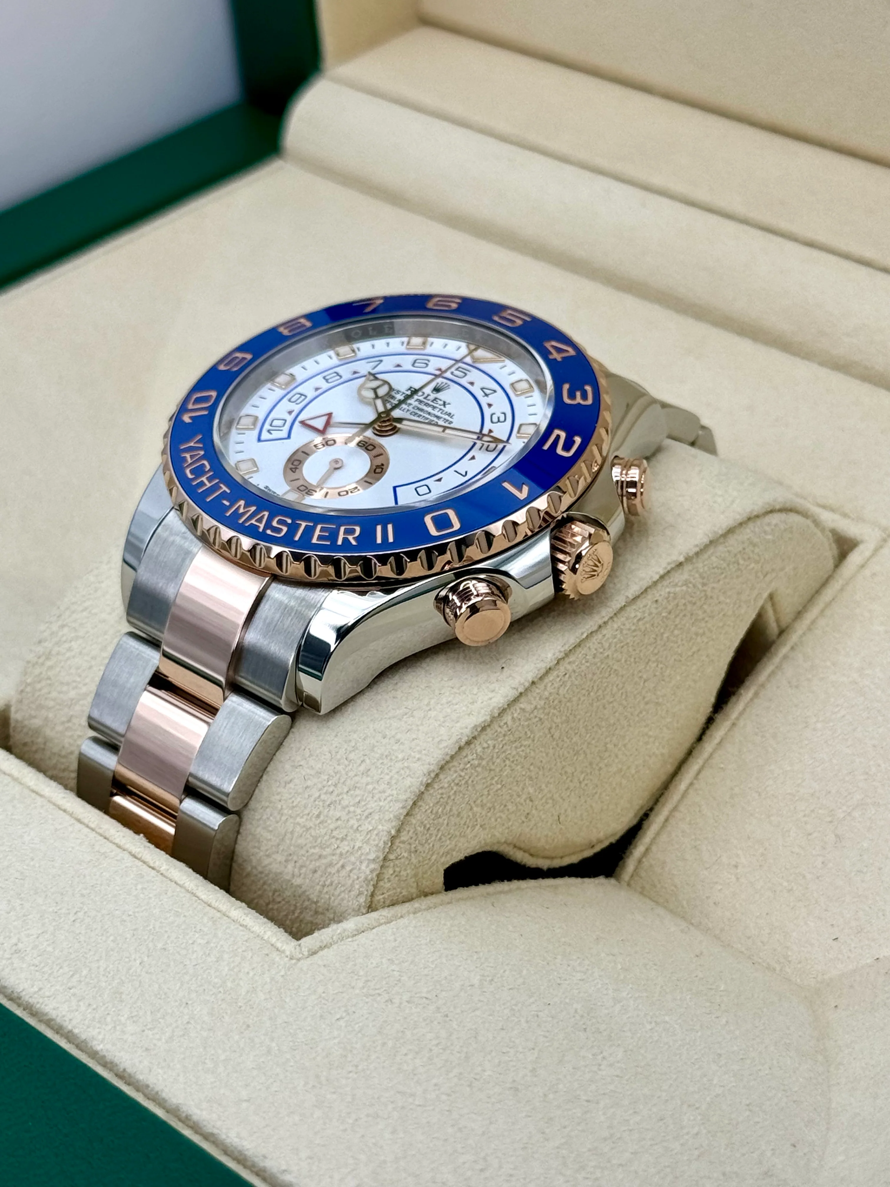 2021 Rolex Yacht-Master II 44mm 116681 Two-Tone White Dial - Image 5