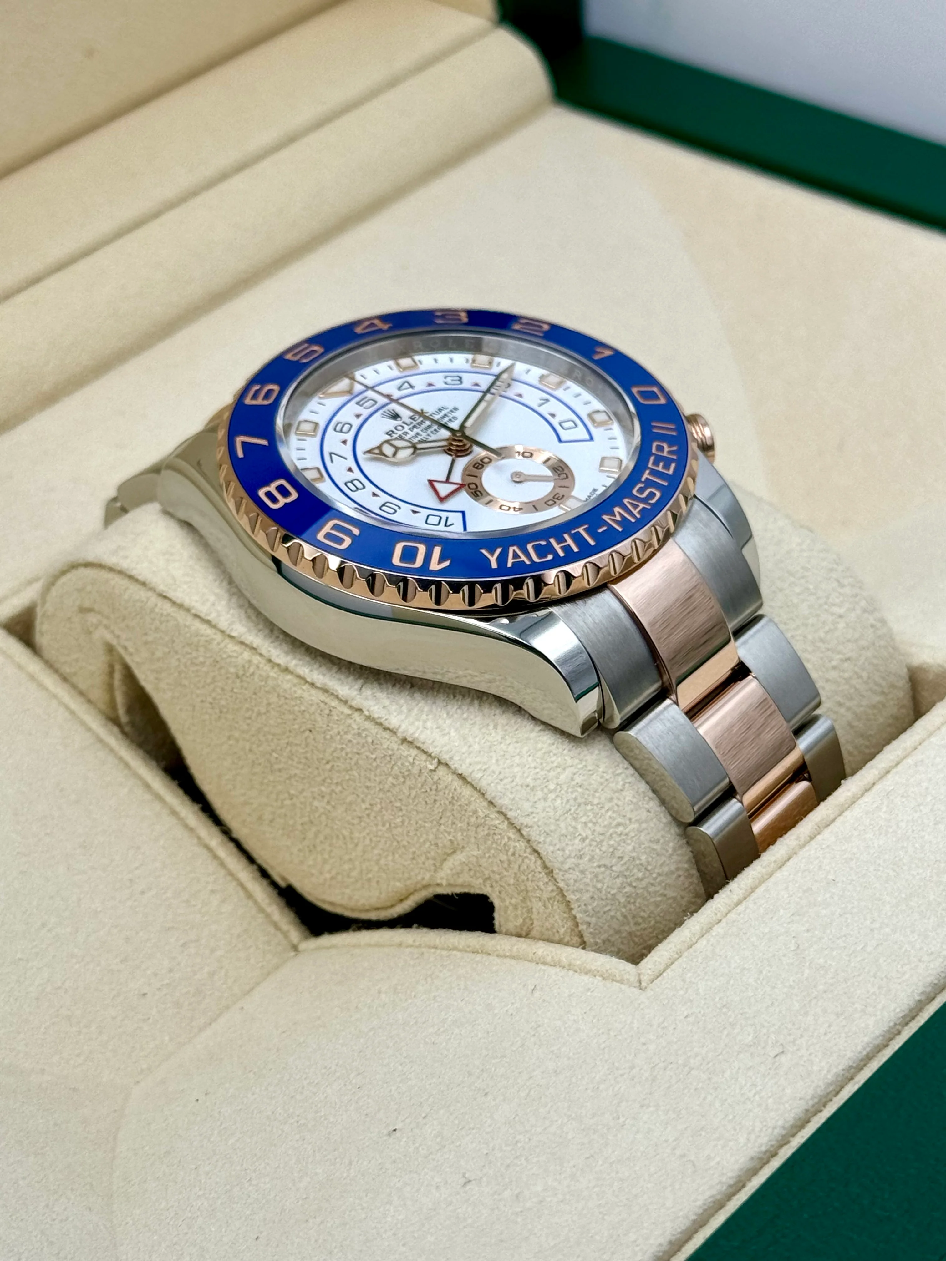 2021 Rolex Yacht-Master II 44mm 116681 Two-Tone White Dial - Image 6