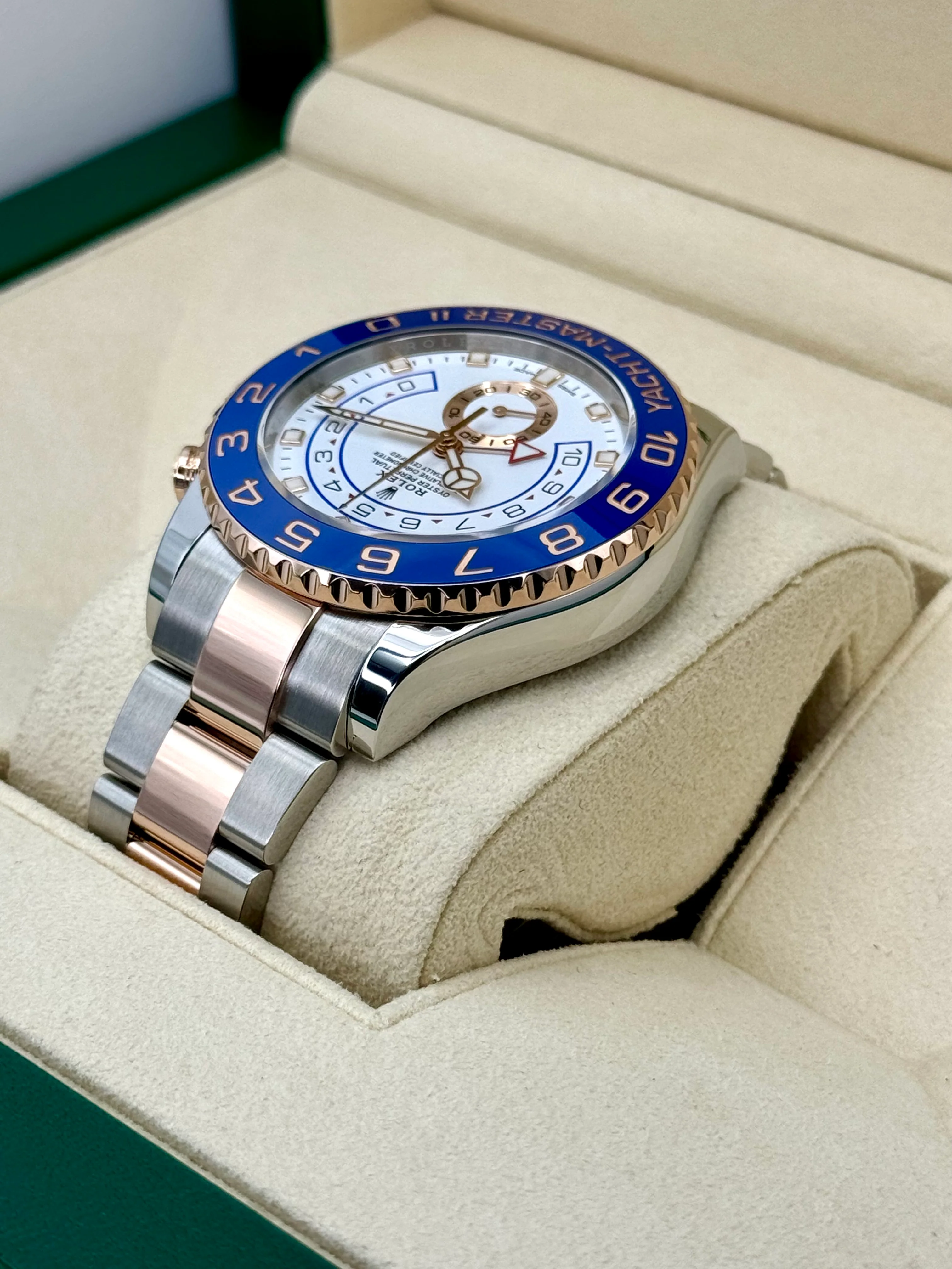2021 Rolex Yacht-Master II 44mm 116681 Two-Tone White Dial - Image 7