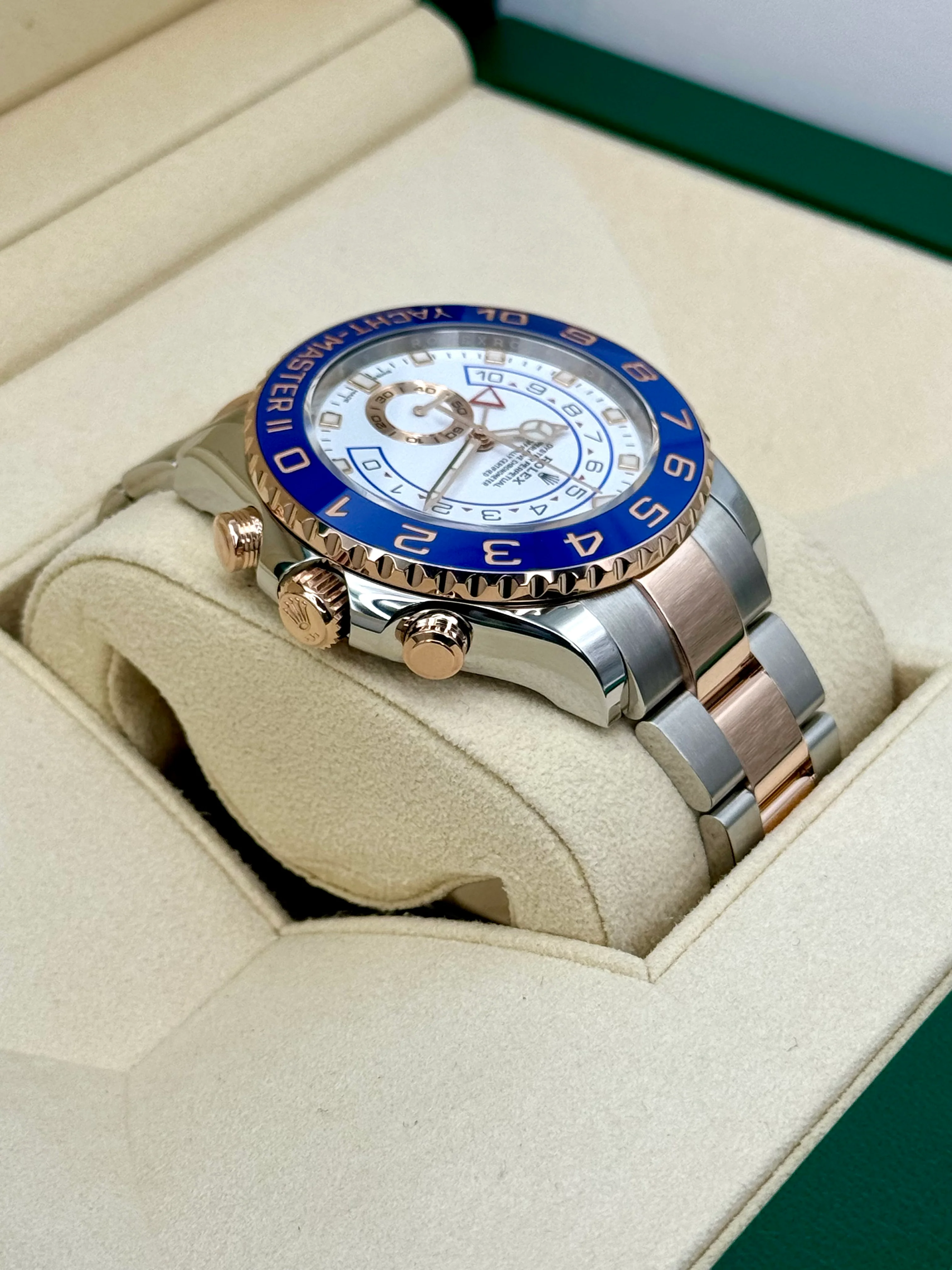 2021 Rolex Yacht-Master II 44mm 116681 Two-Tone White Dial - Image 8