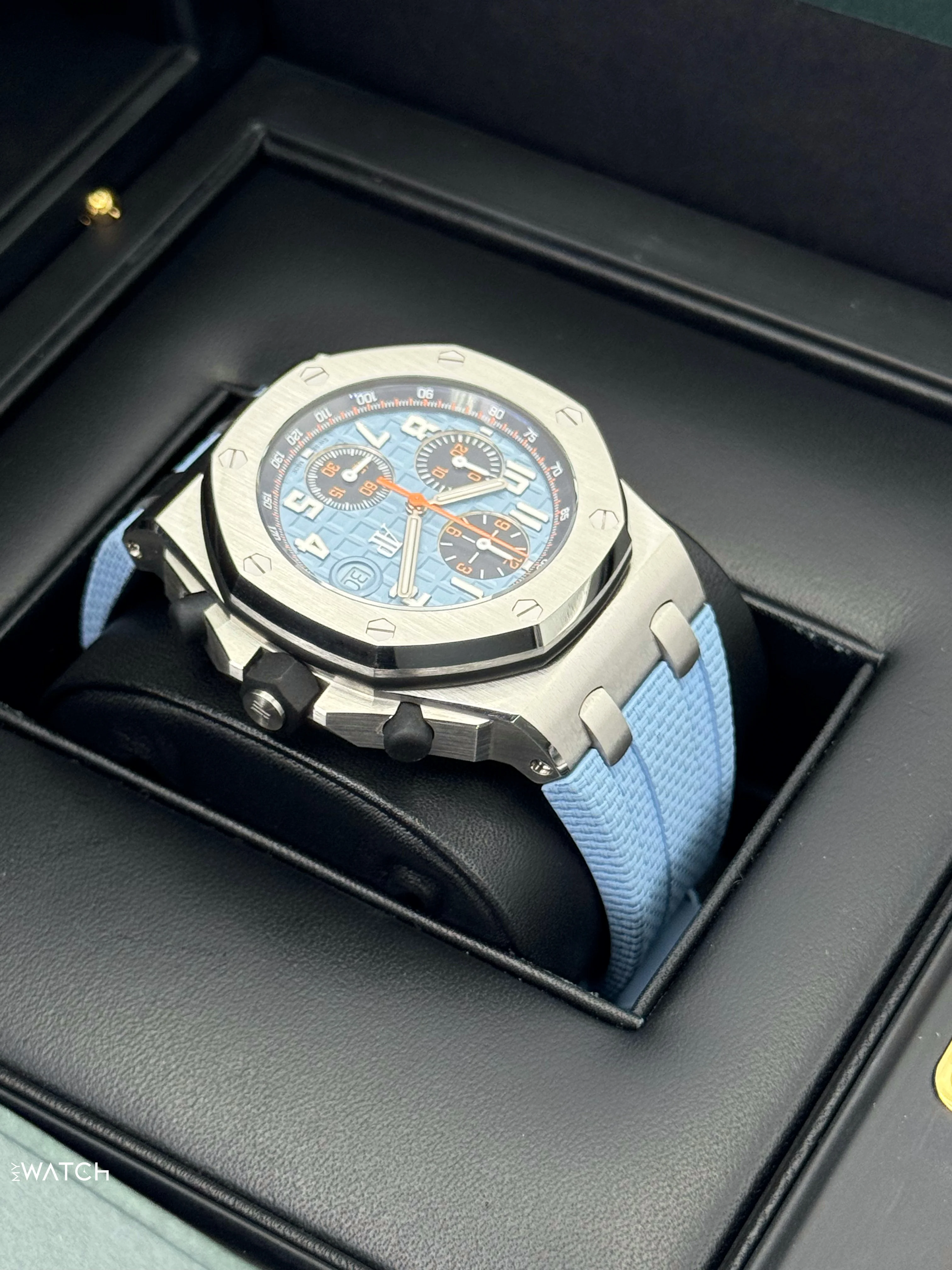 2022 Audemars Piguet Royal Oak Offshore Chrono 42mm 26238ST Blue Dial - Image 8