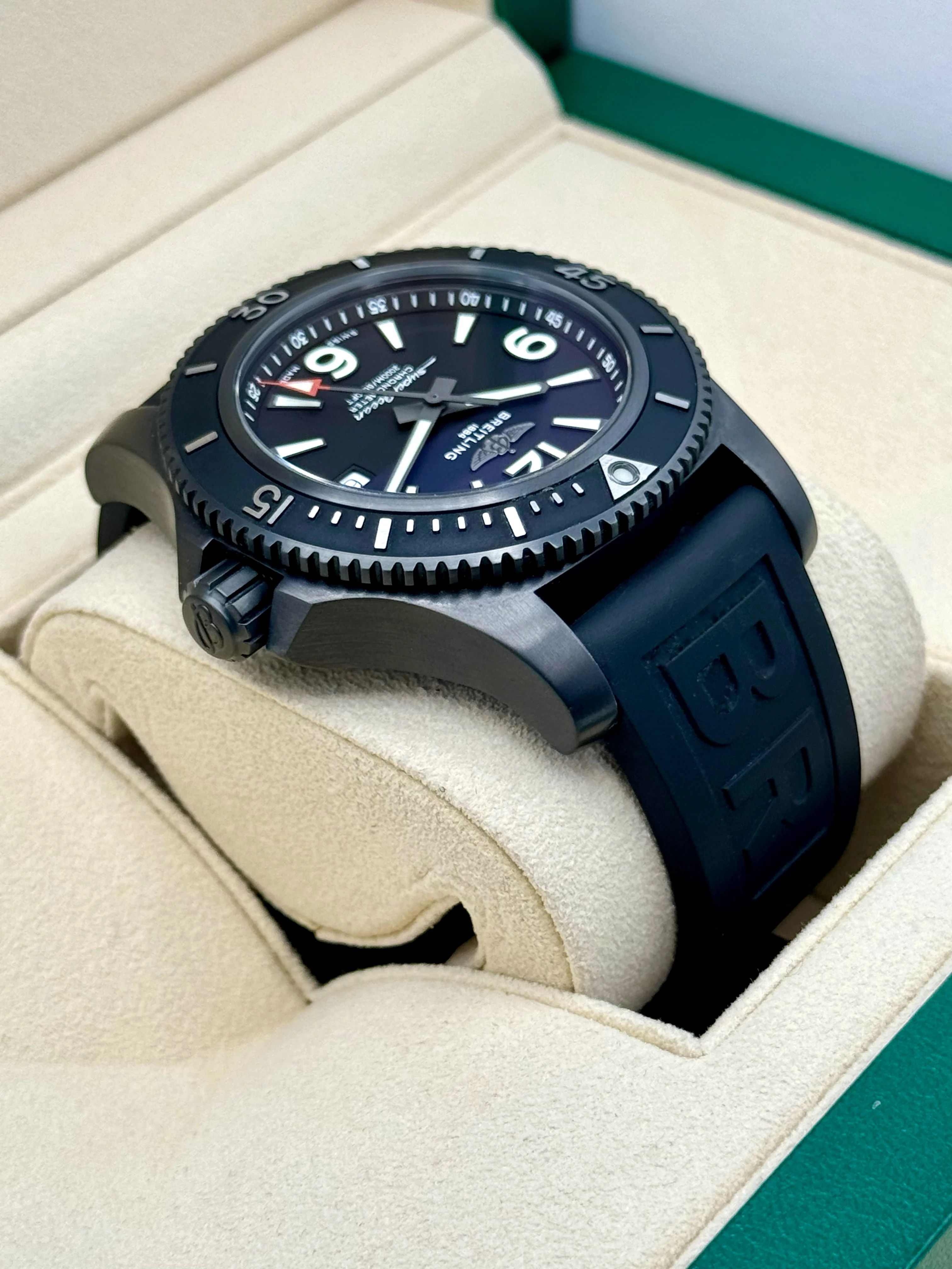 2022 Breitling Superocean Automatic 46mm M17368 Black Dial - Image 8