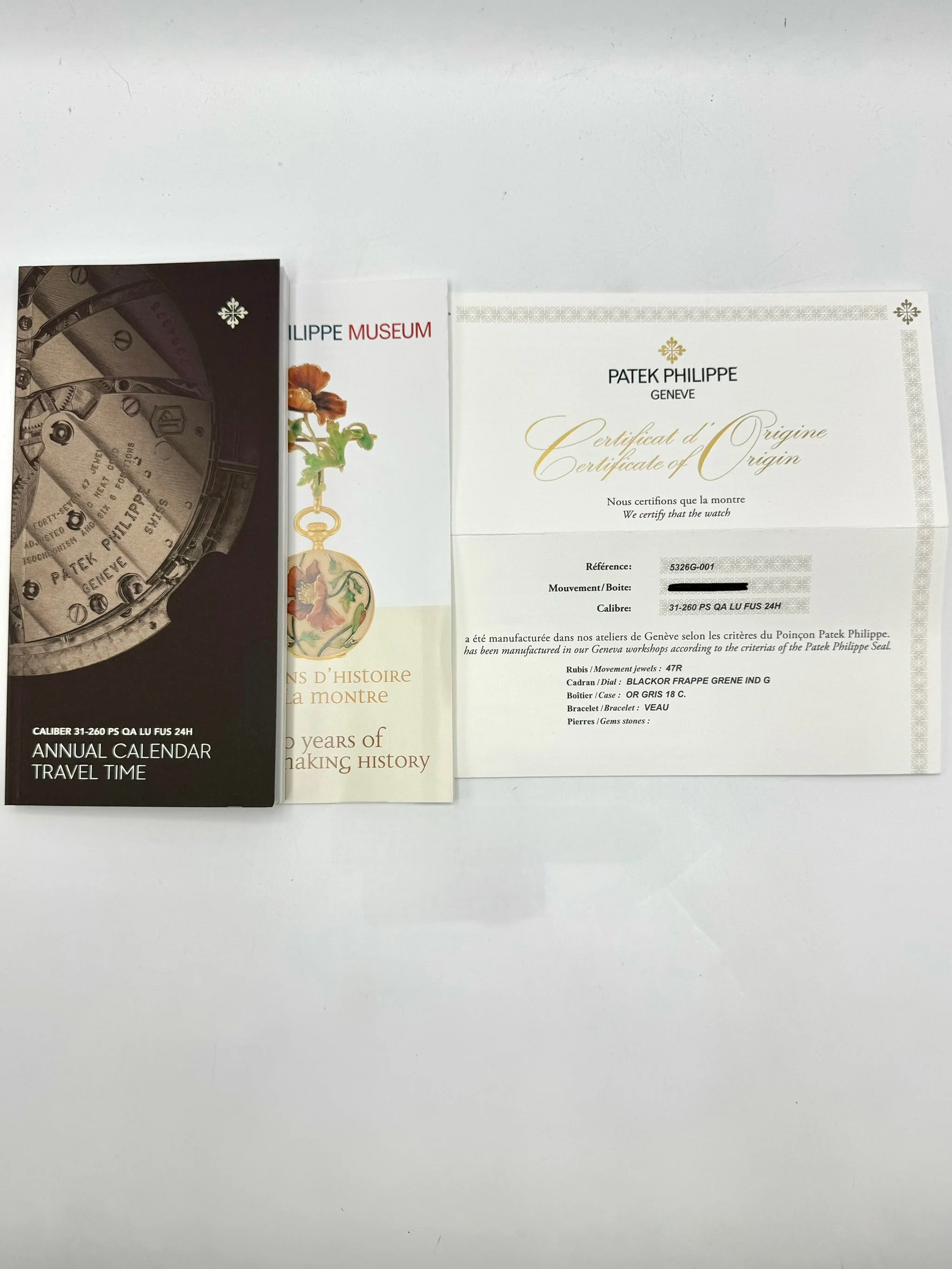 2022 Patek Philippe 42mm 5326G Annual Calendar Travel Time Compliations - Image 9