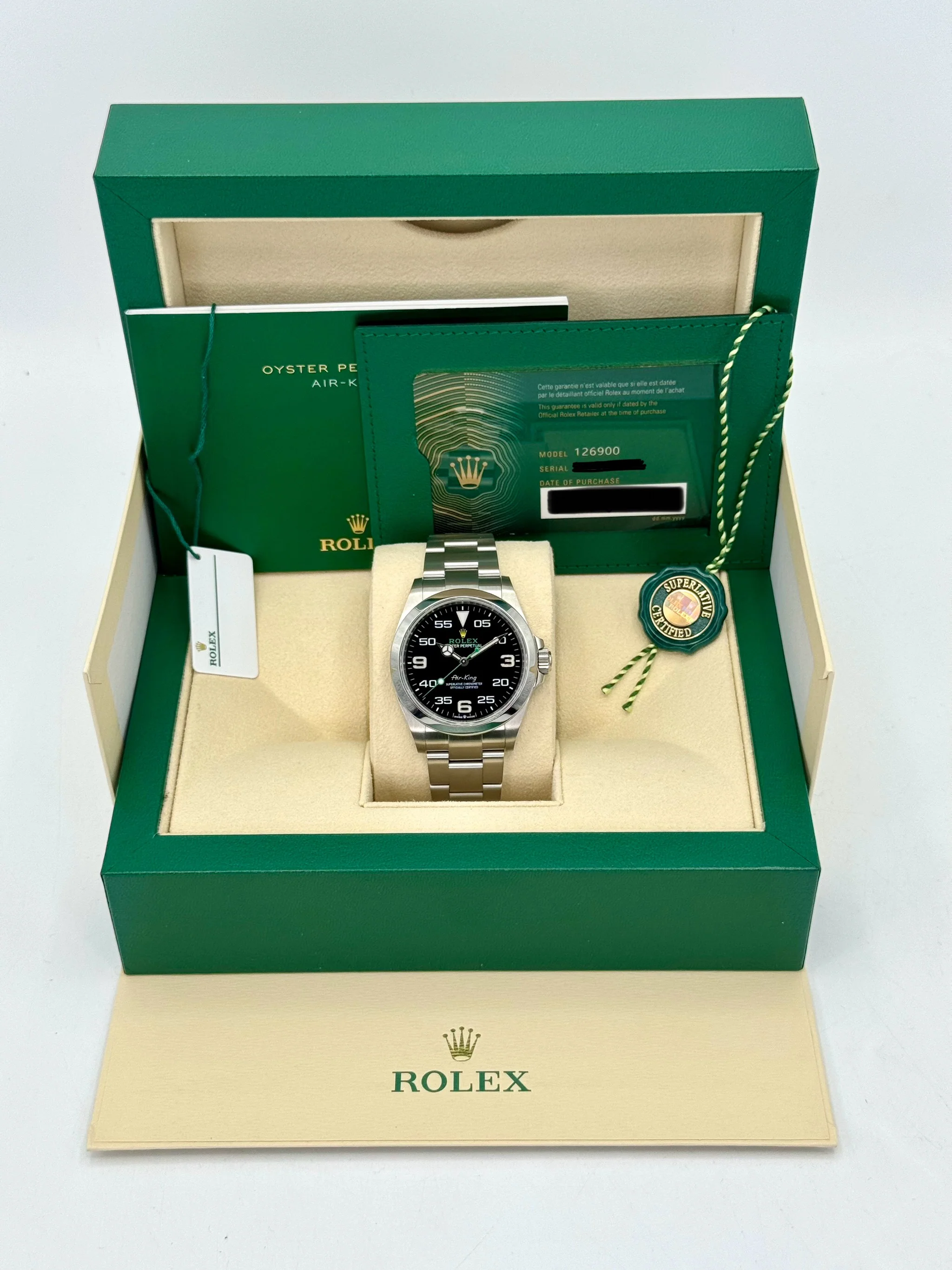 2022 Rolex Air-King 40mm 126900 Stainless Steel Black Dial - Image 11