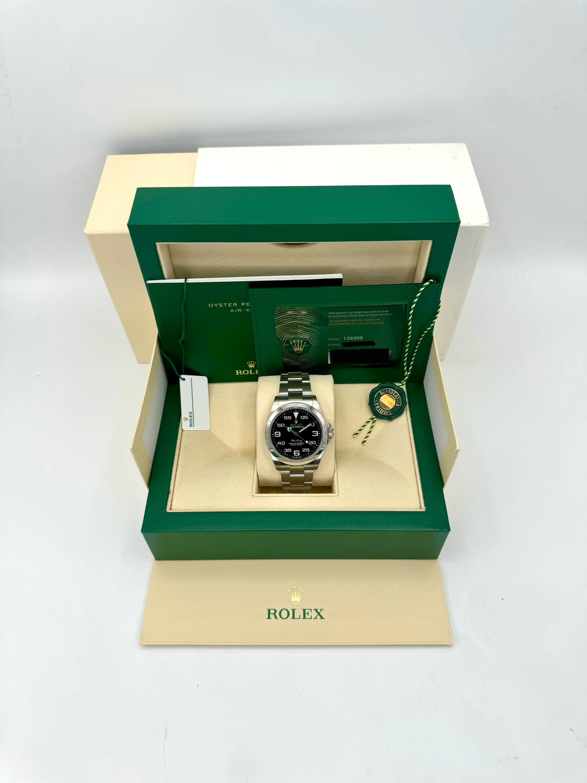2022 Rolex Air-King 40mm 126900 Stainless Steel Black Dial - Image 12