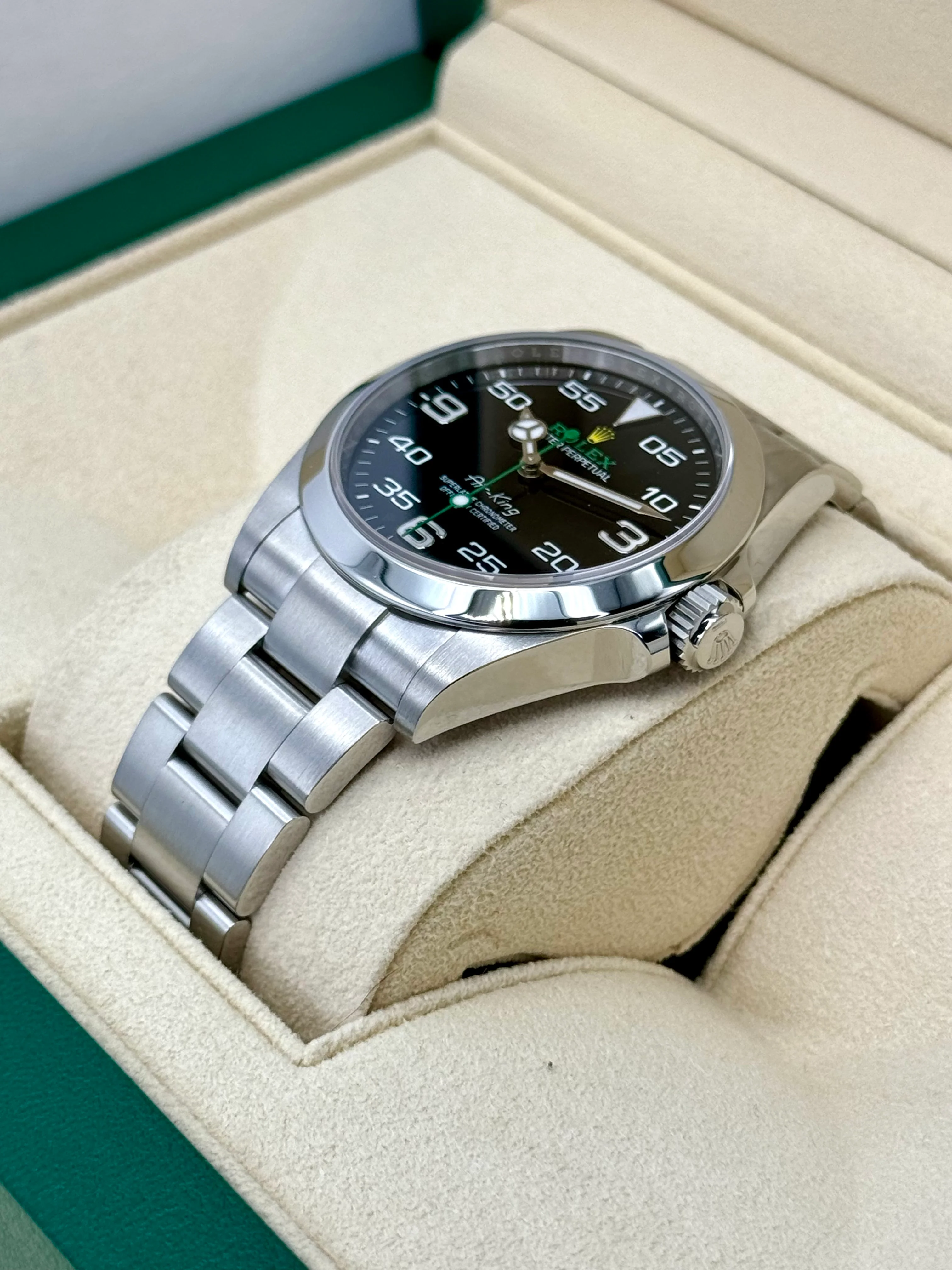 2022 Rolex Air-King 40mm 126900 Stainless Steel Black Dial - Image 5