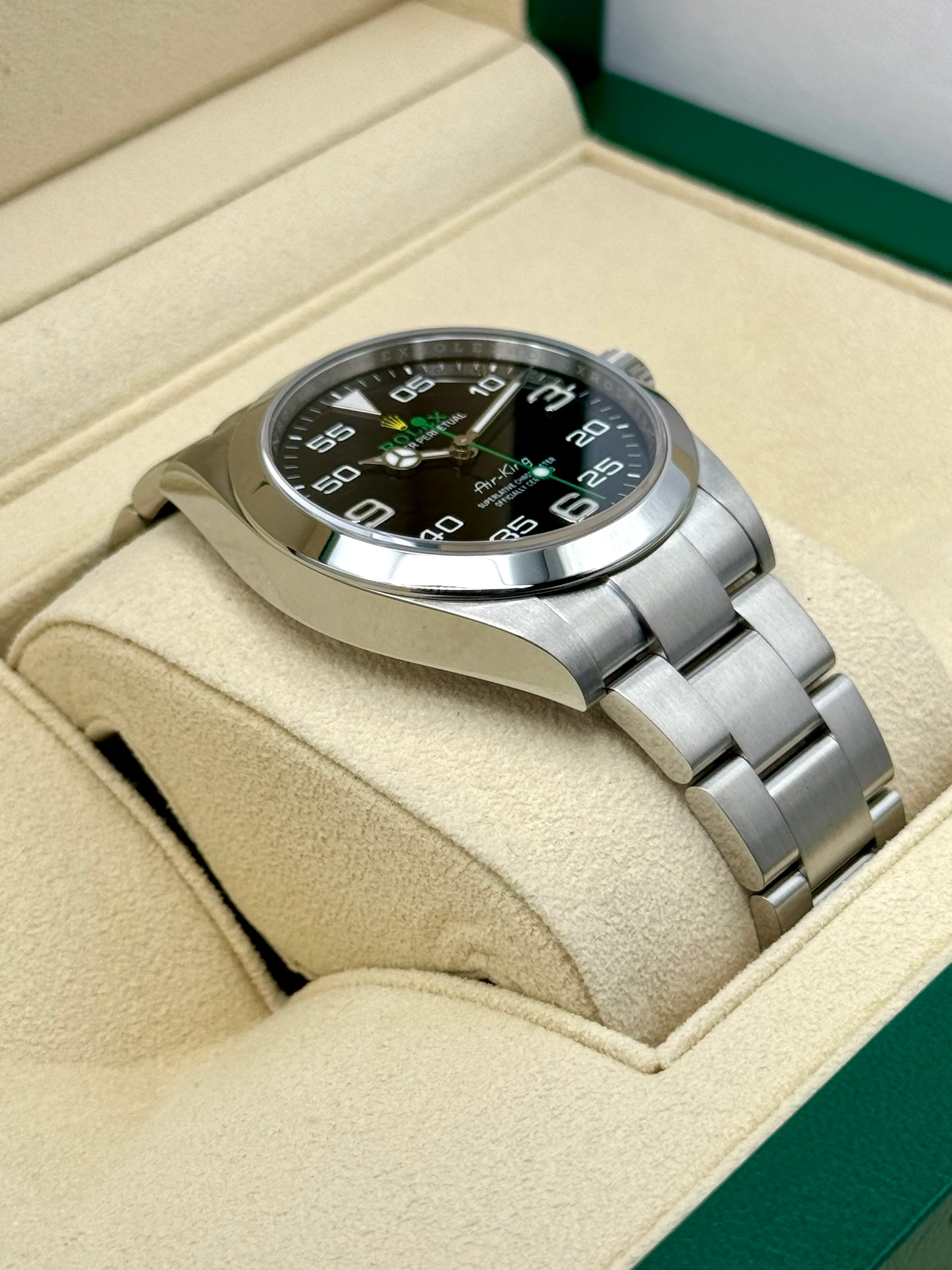2022 Rolex Air-King 40mm 126900 Stainless Steel Black Dial - Image 6