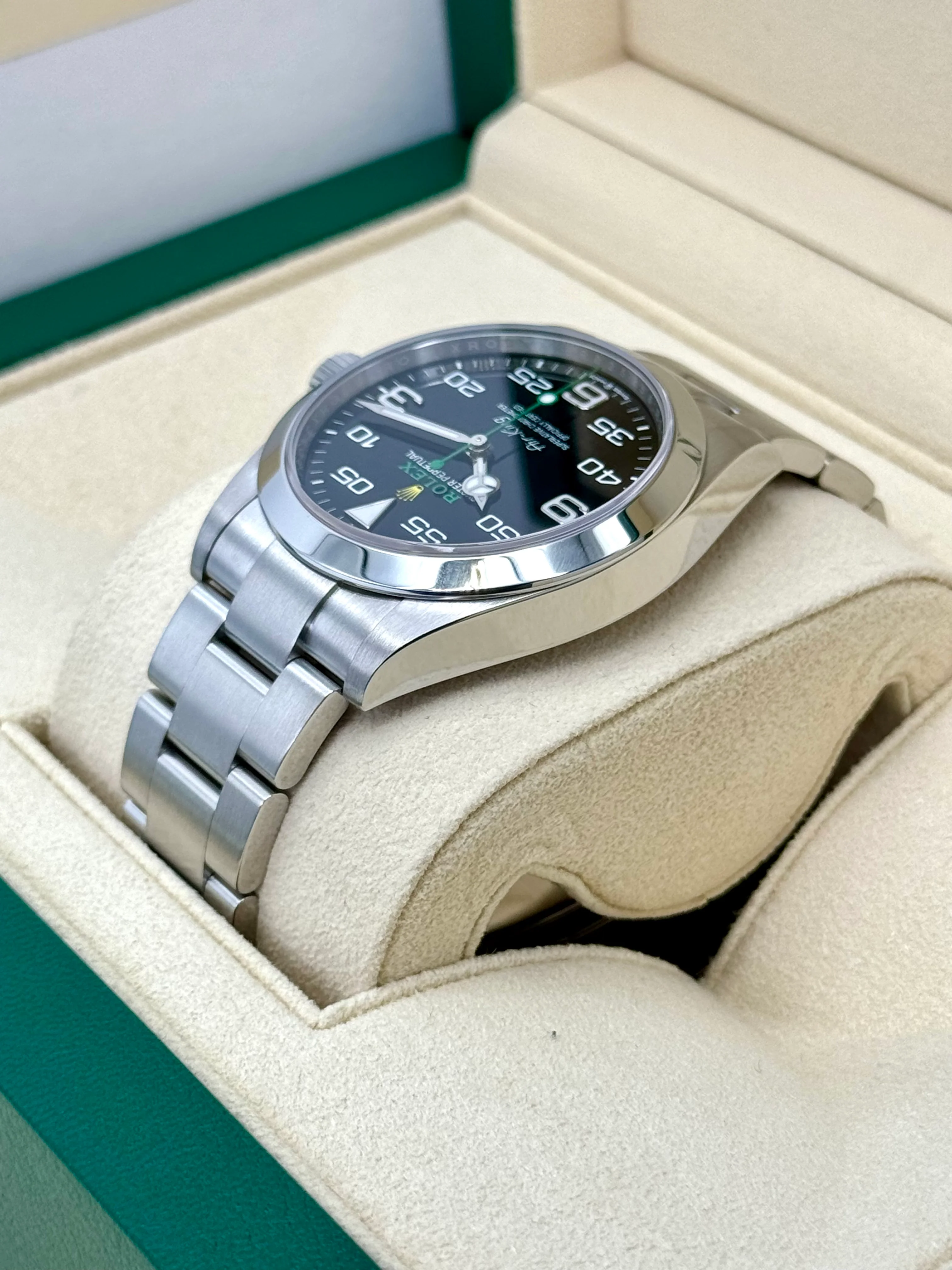 2022 Rolex Air-King 40mm 126900 Stainless Steel Black Dial - Image 7