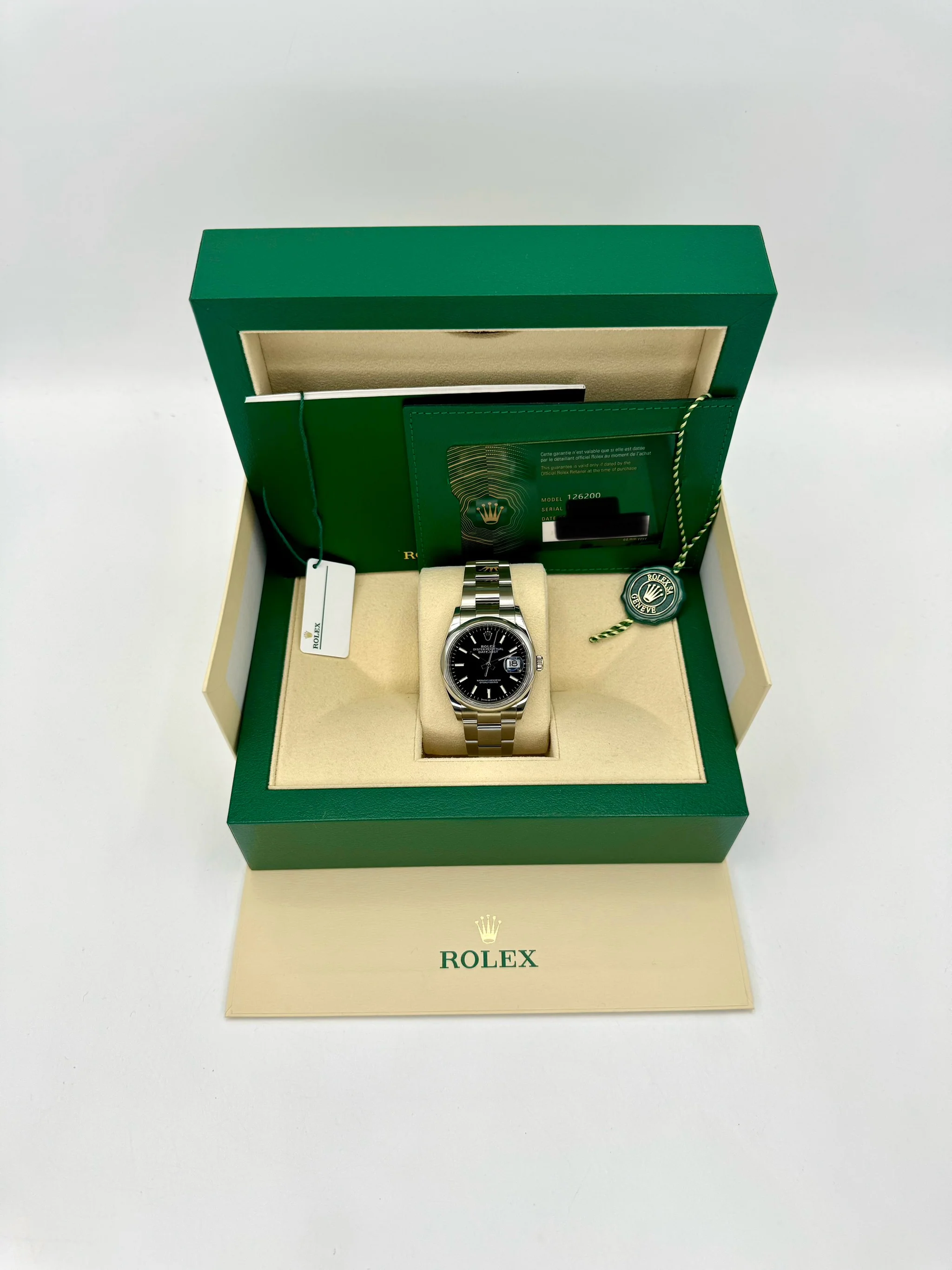 2022 Rolex Datejust 36mm 126200 Stainless Steel Oyster Black Dial - Image 11