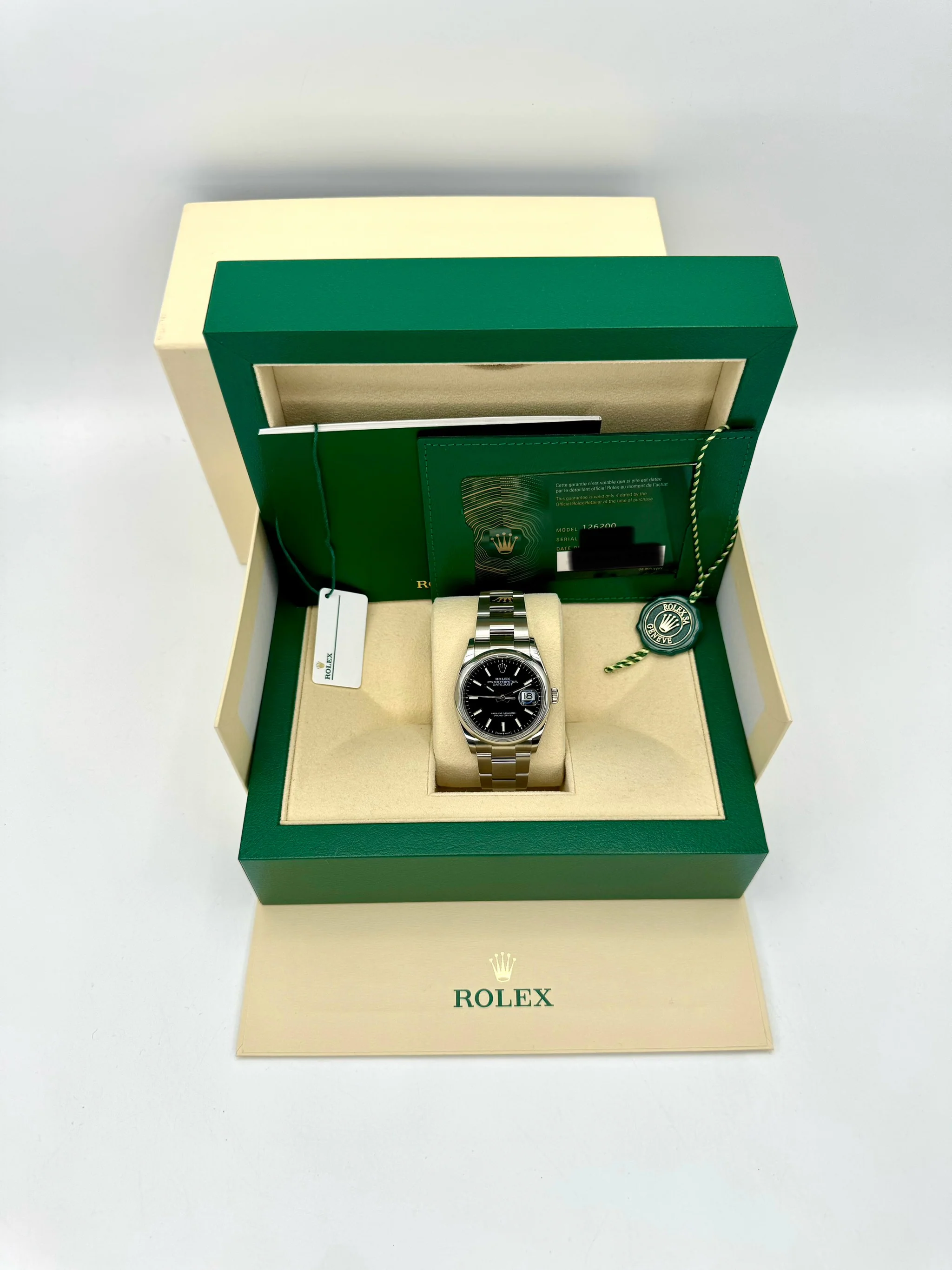 2022 Rolex Datejust 36mm 126200 Stainless Steel Oyster Black Dial - Image 12
