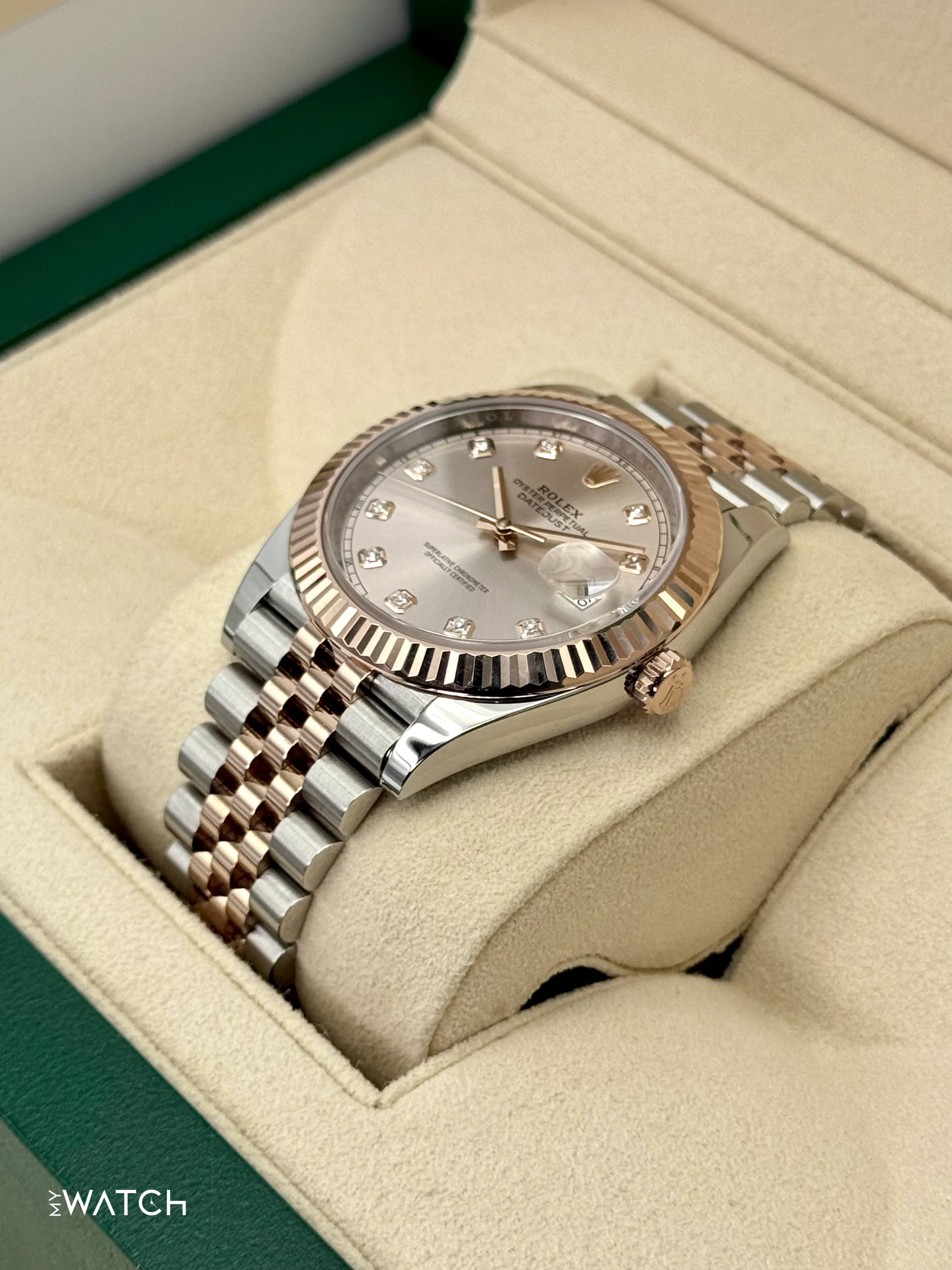 2022 Rolex Datejust 41mm 126331 Two-Tone Jubilee Sundust Diamond Dial - Image 5