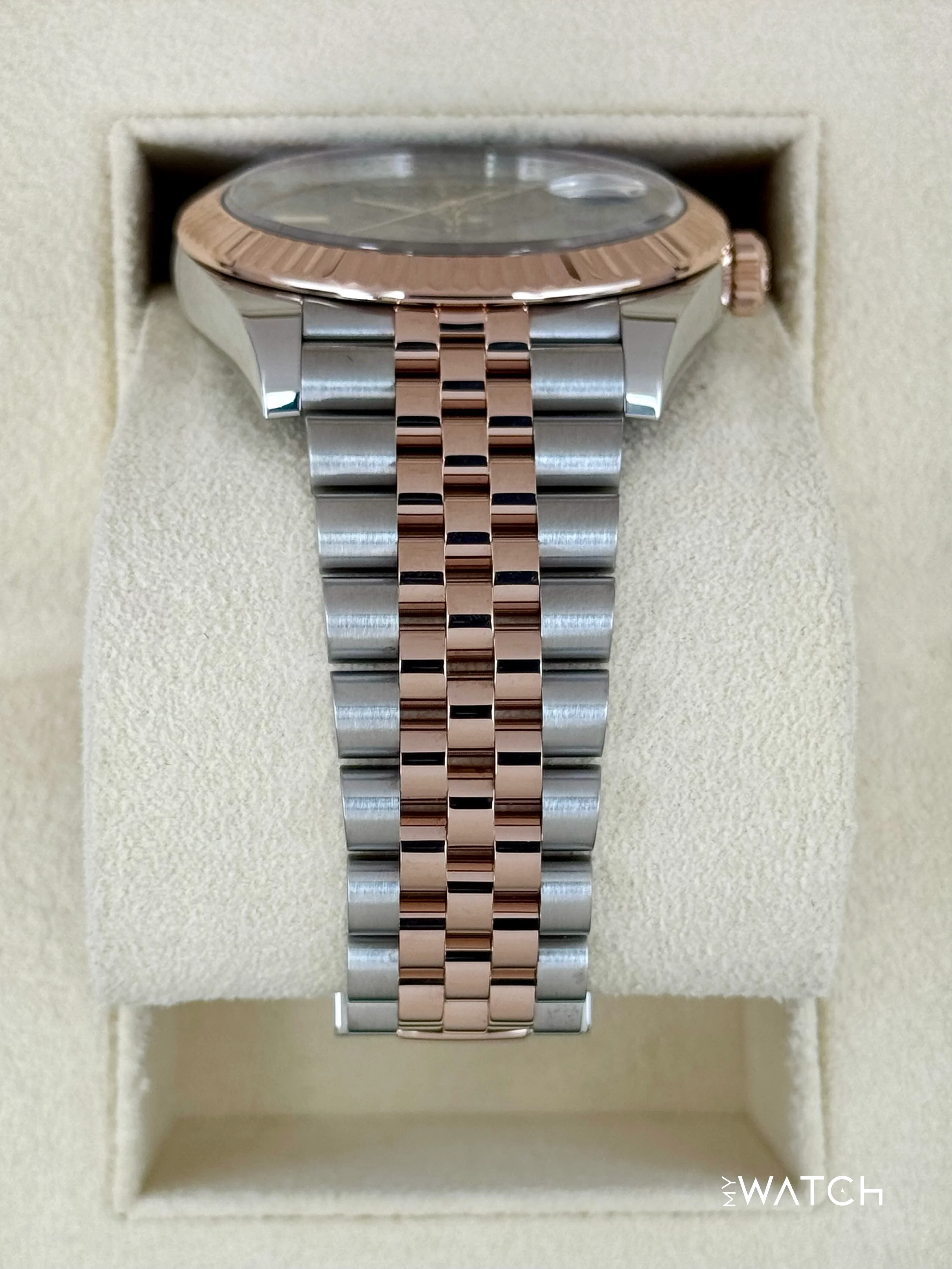 2022 Rolex Datejust 41mm 126331 Two-Tone Jubilee Wimbledon Dial - Image 3