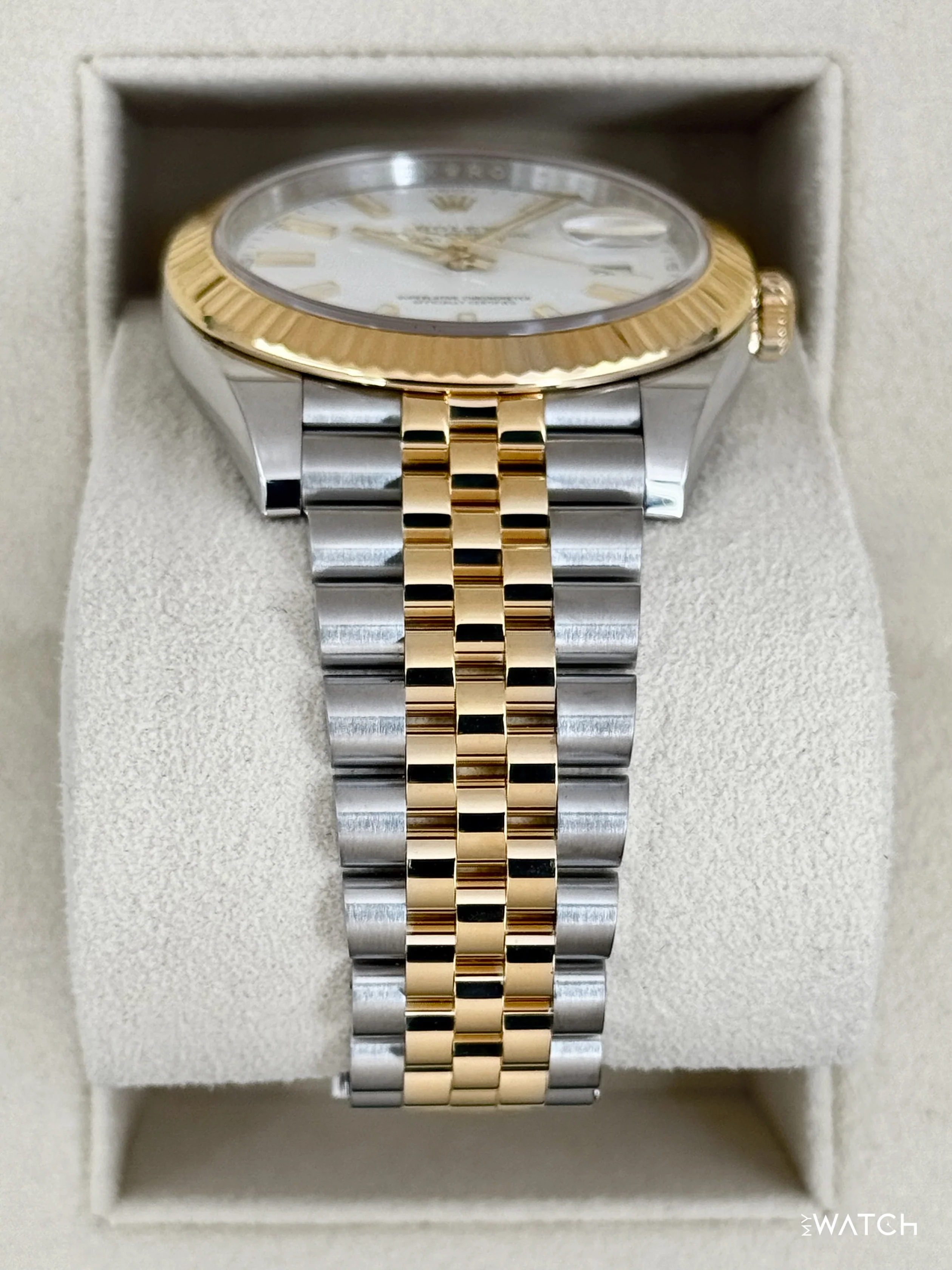 2022 Rolex Datejust 41mm 126333 Two-Tone Jubilee White Dial - Image 3