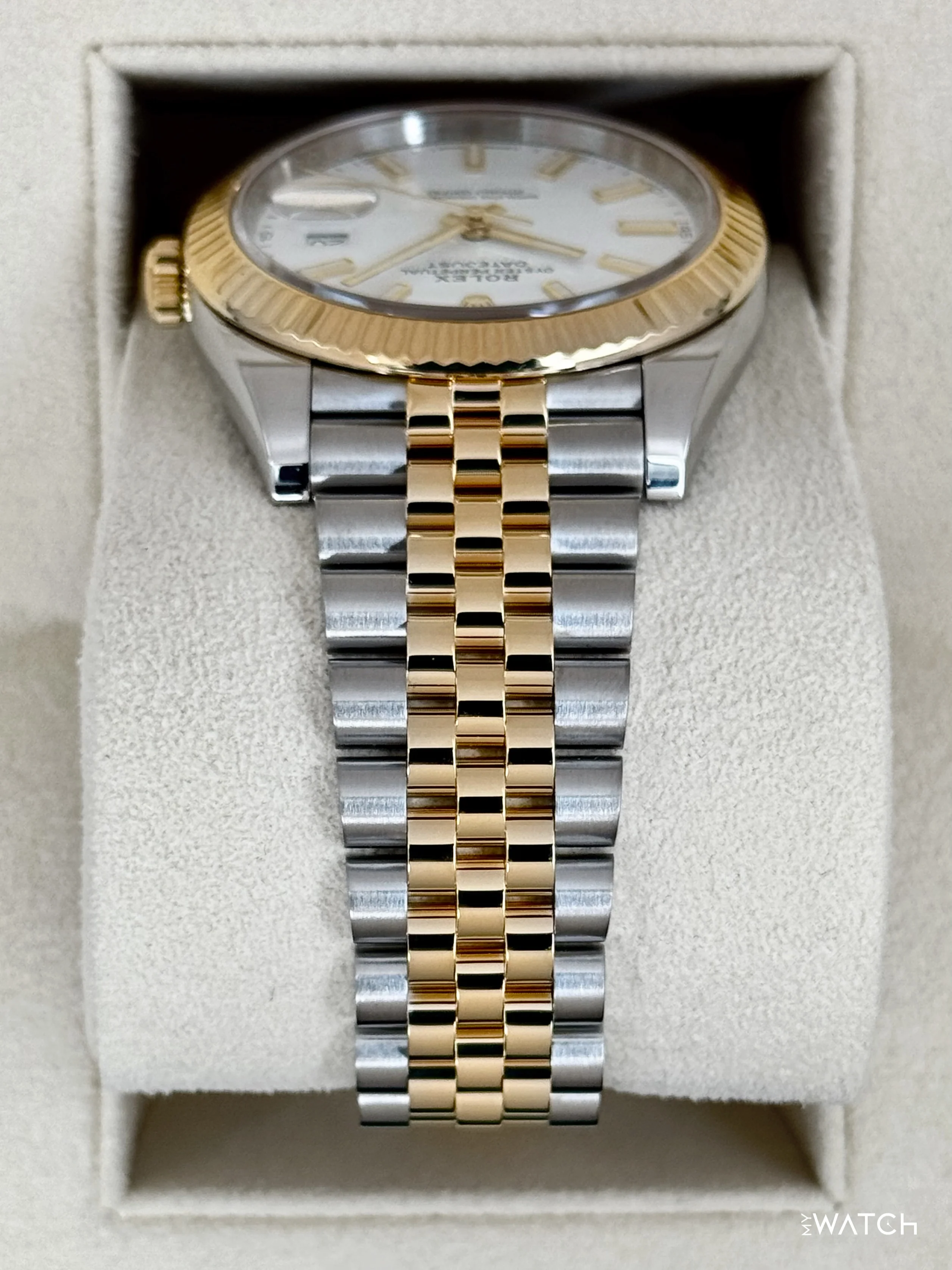2022 Rolex Datejust 41mm 126333 Two-Tone Jubilee White Dial - Image 4