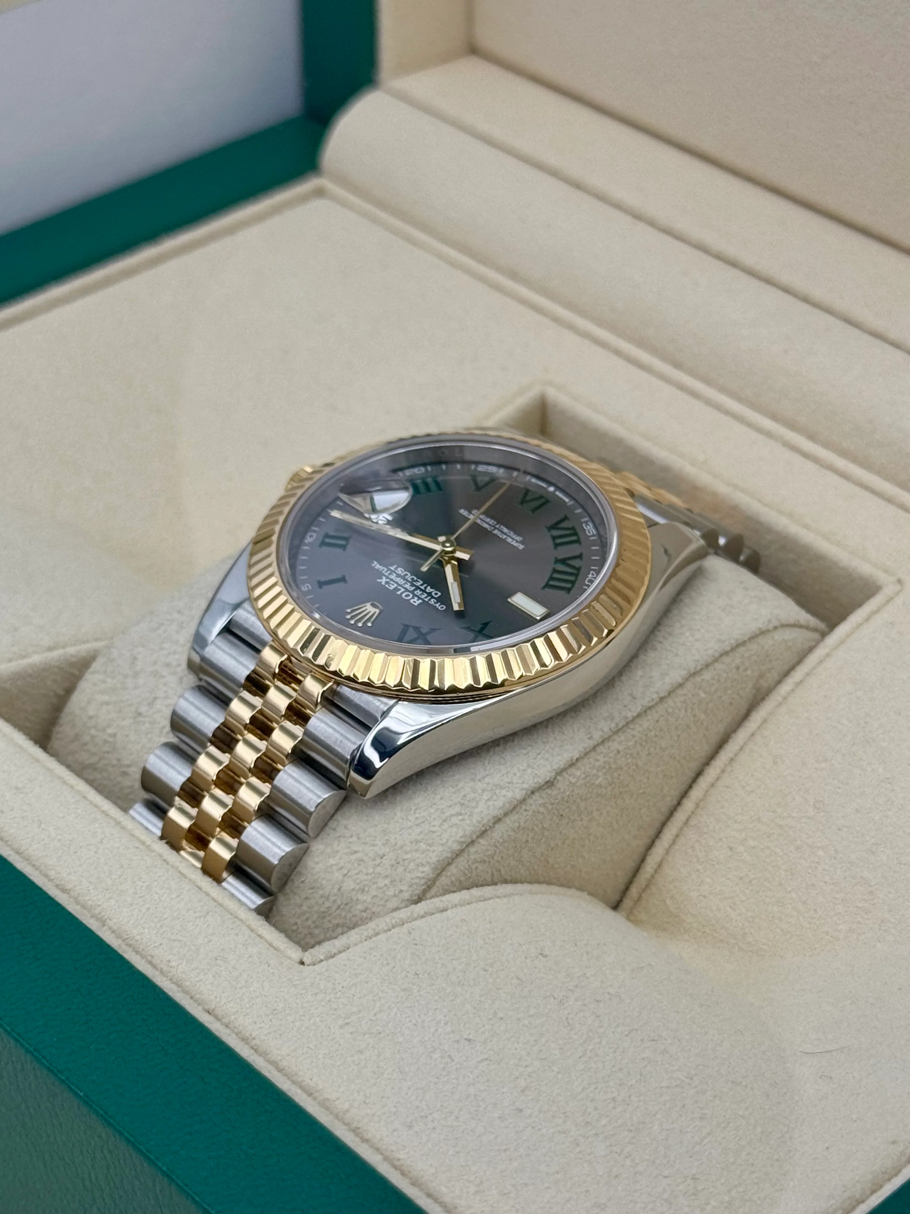 2022 Rolex Datejust 41mm 126333 Two-Tone Jubilee Wimbledon Dial - Image 7