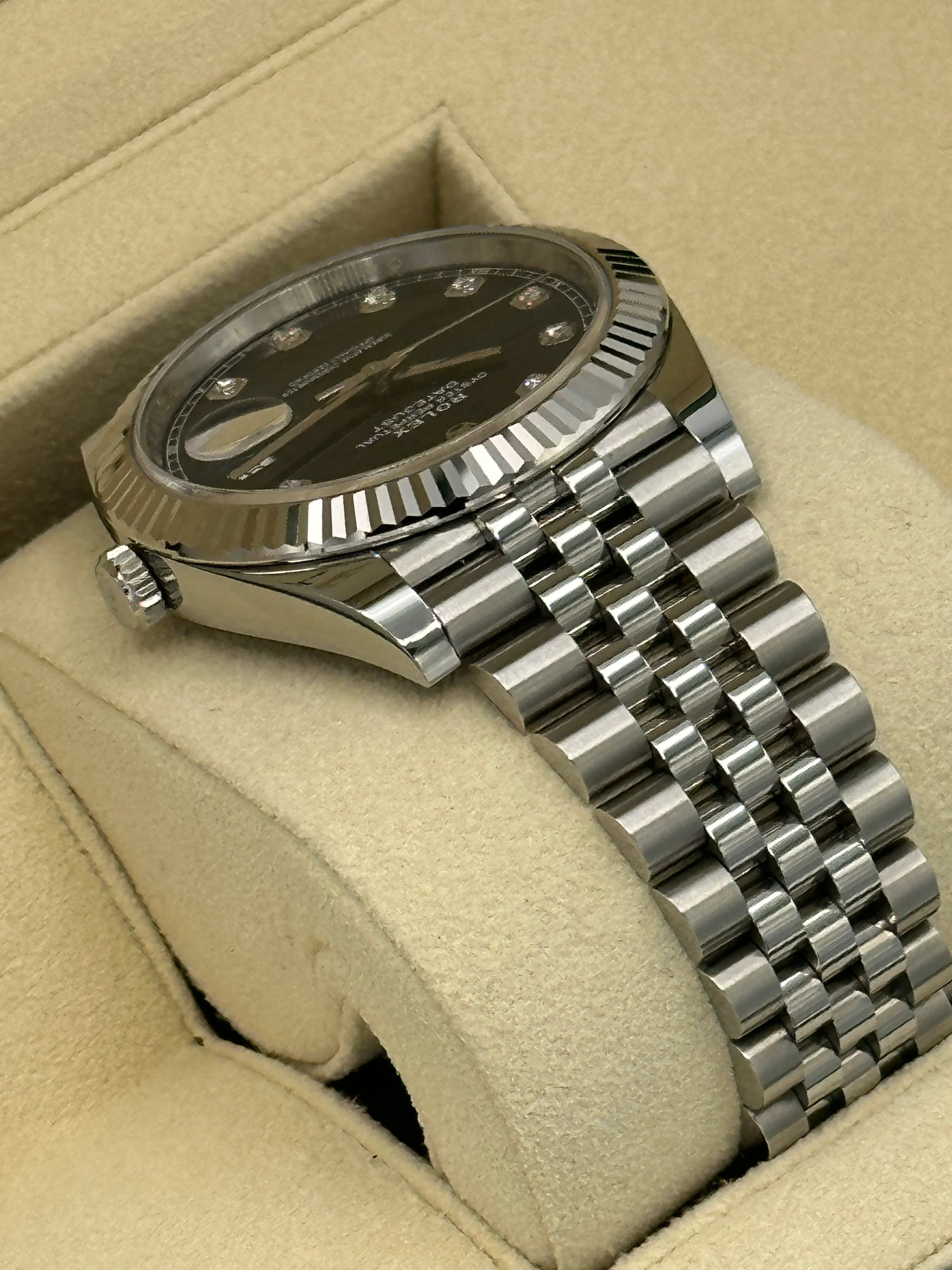 2022 Rolex Datejust 41mm 126334 Jubilee Blue Diamond Dial - Image 8