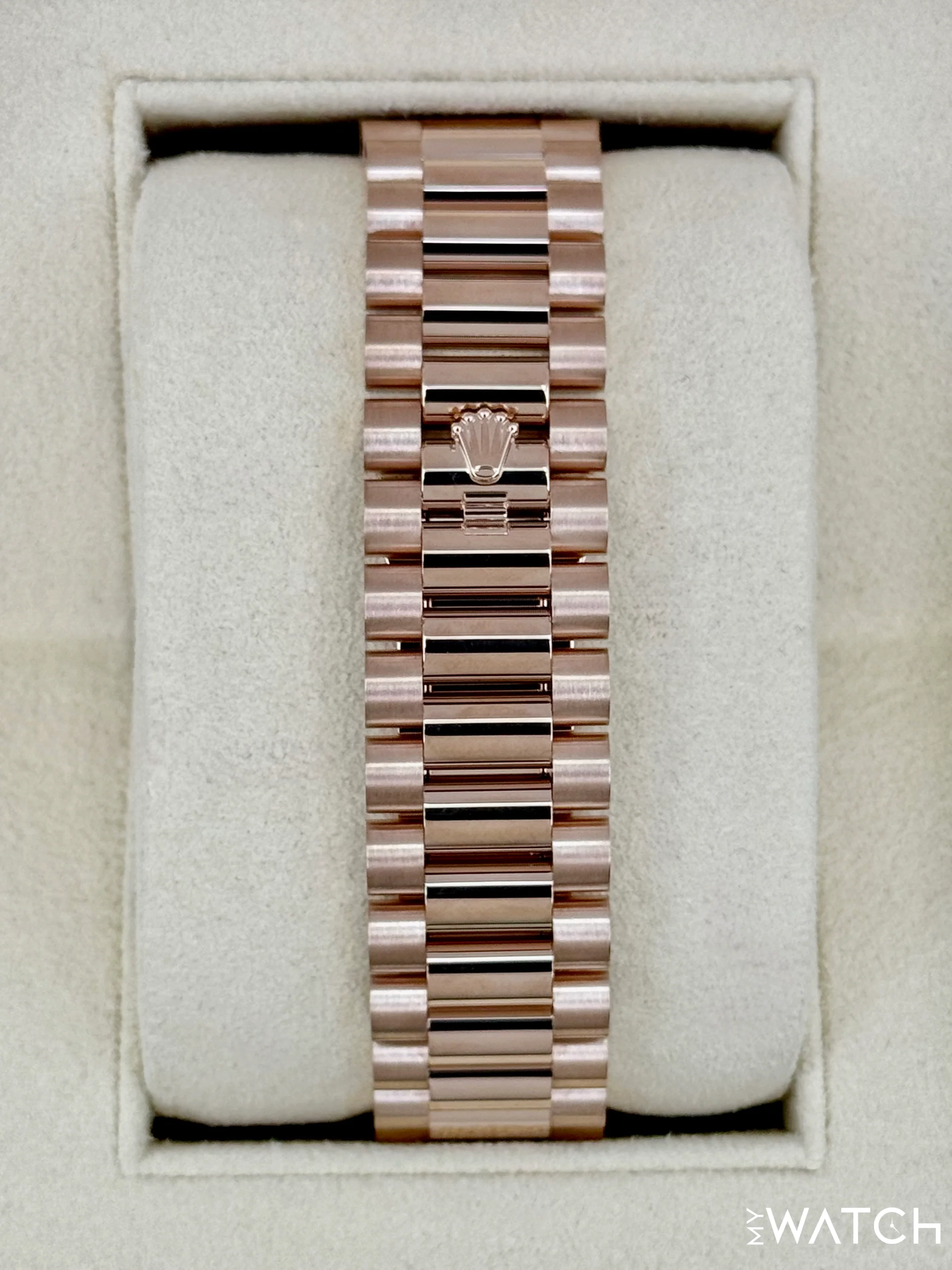 2022 Rolex Day-Date 40mm 228235 Rose Gold Eisenkiesal Baguette Dial - Image 2