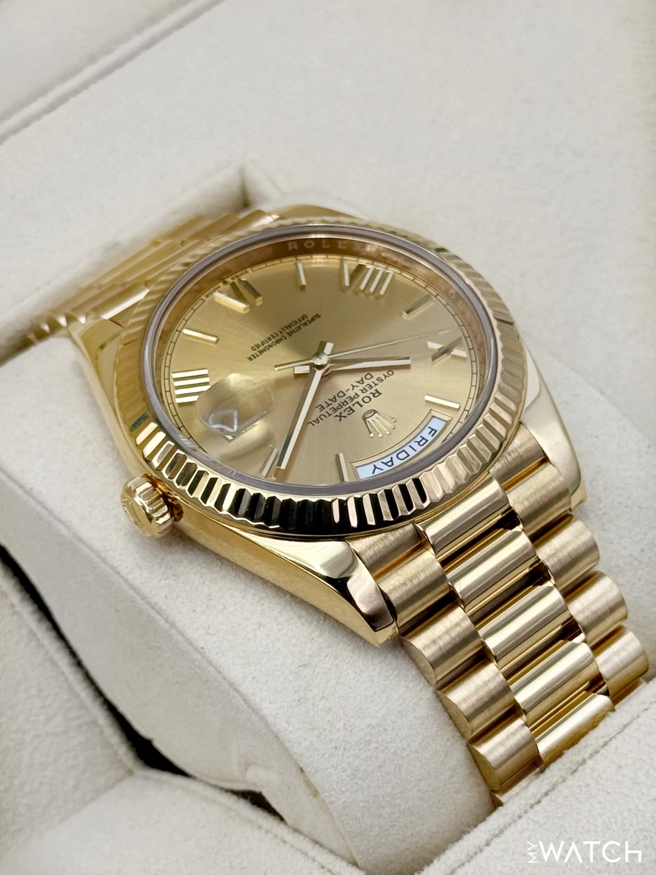 2022 Rolex Day-Date 40mm 228238 Presidential Champagne Dial - Image 8