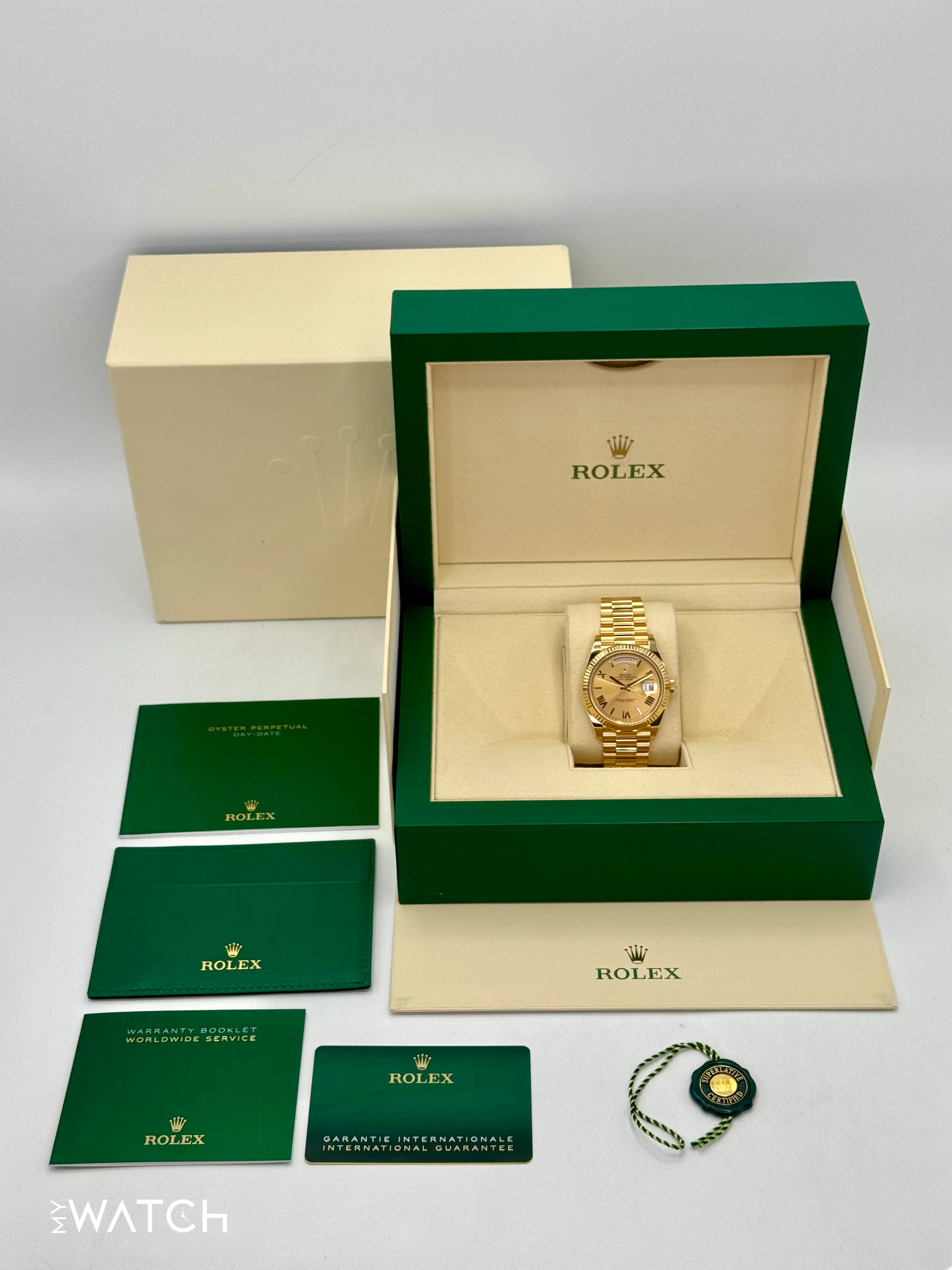 2022 Rolex Day-Date 40mm 228238 Presidential Champagne Dial - Image 10