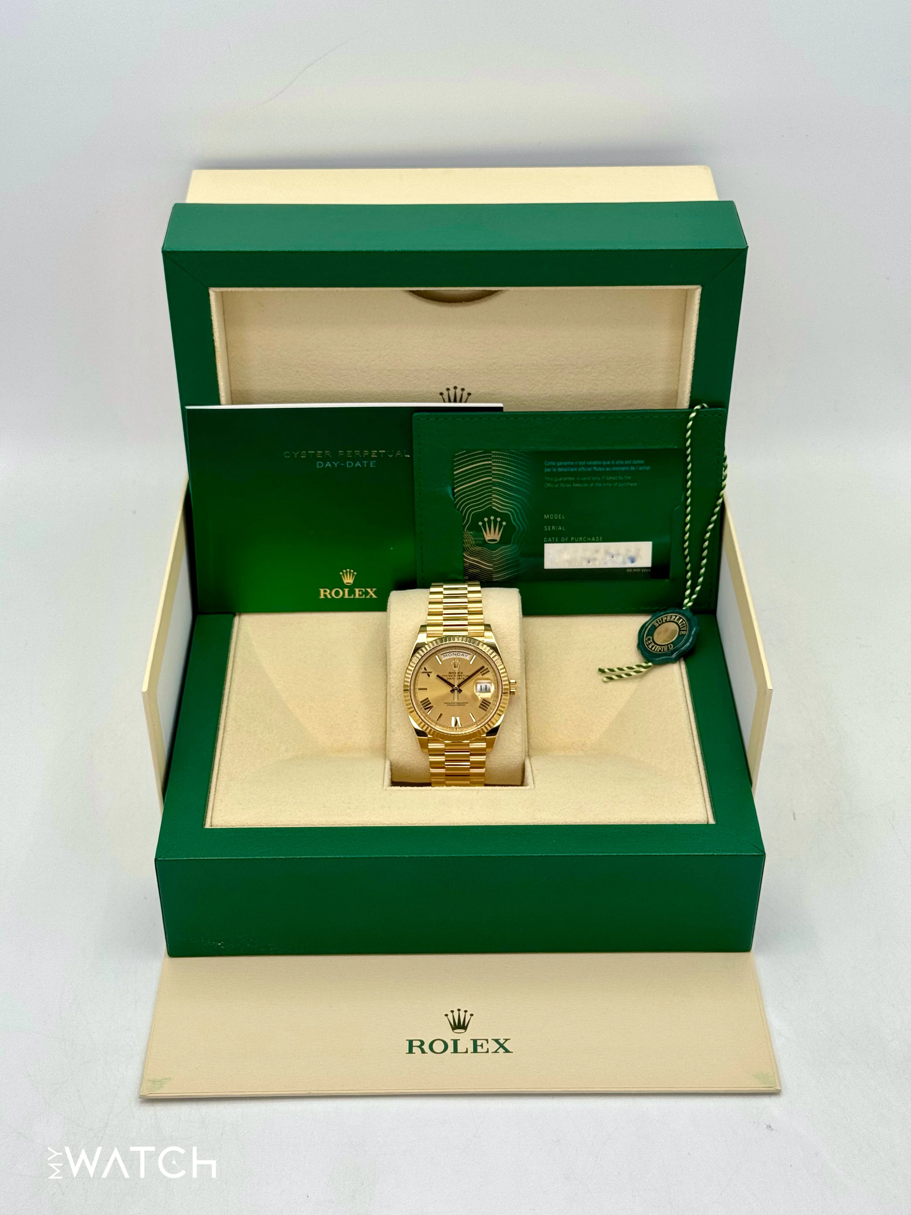 2022 Rolex Day-Date 40mm 228238 Presidential Champagne Dial - Image 9