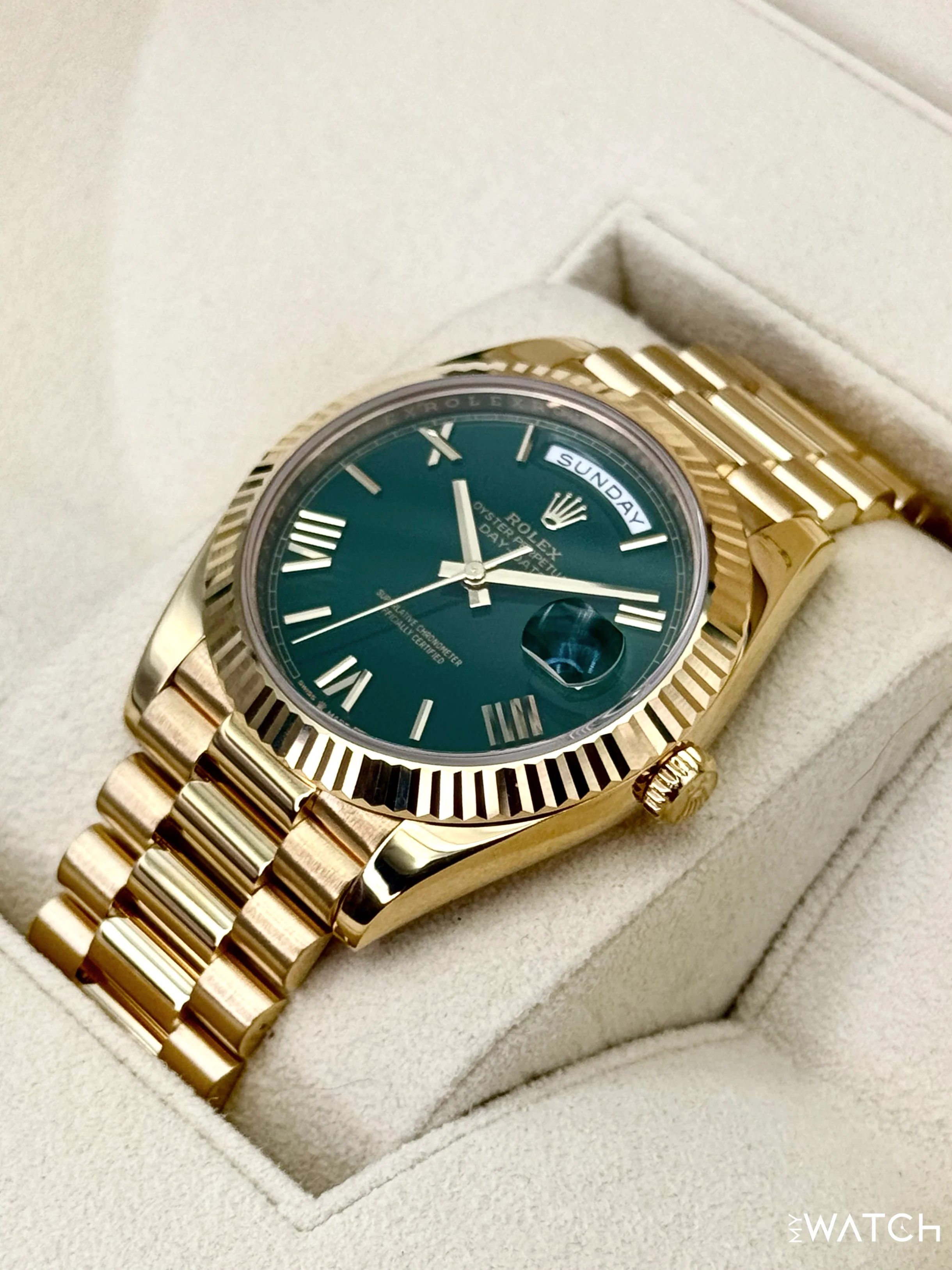 2022 Rolex Day-Date 40mm 228238 Presidential Green Dial - Image 5
