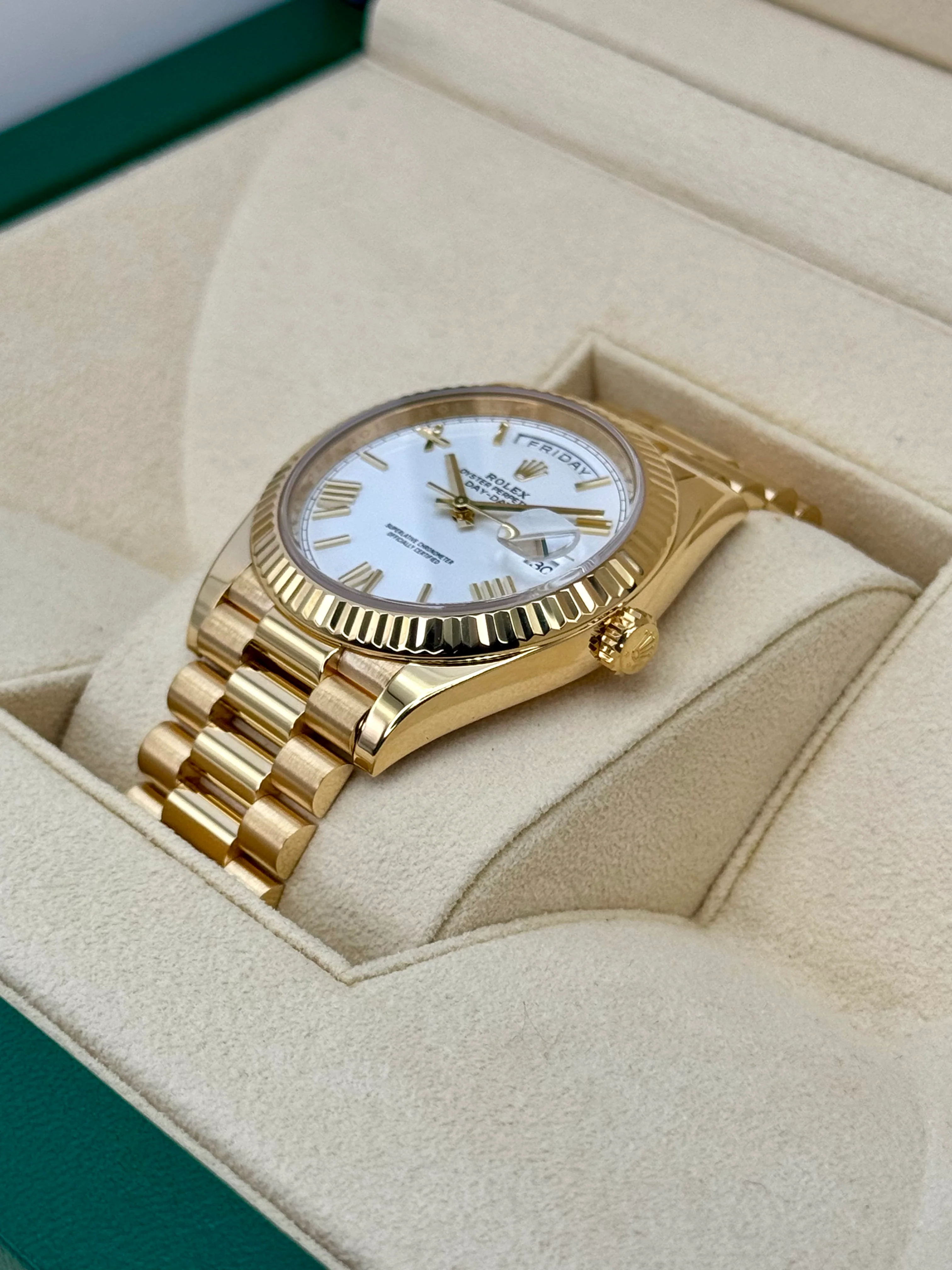 2022 Rolex Day-Date 40mm 228238 Presidential White Dial - Image 5