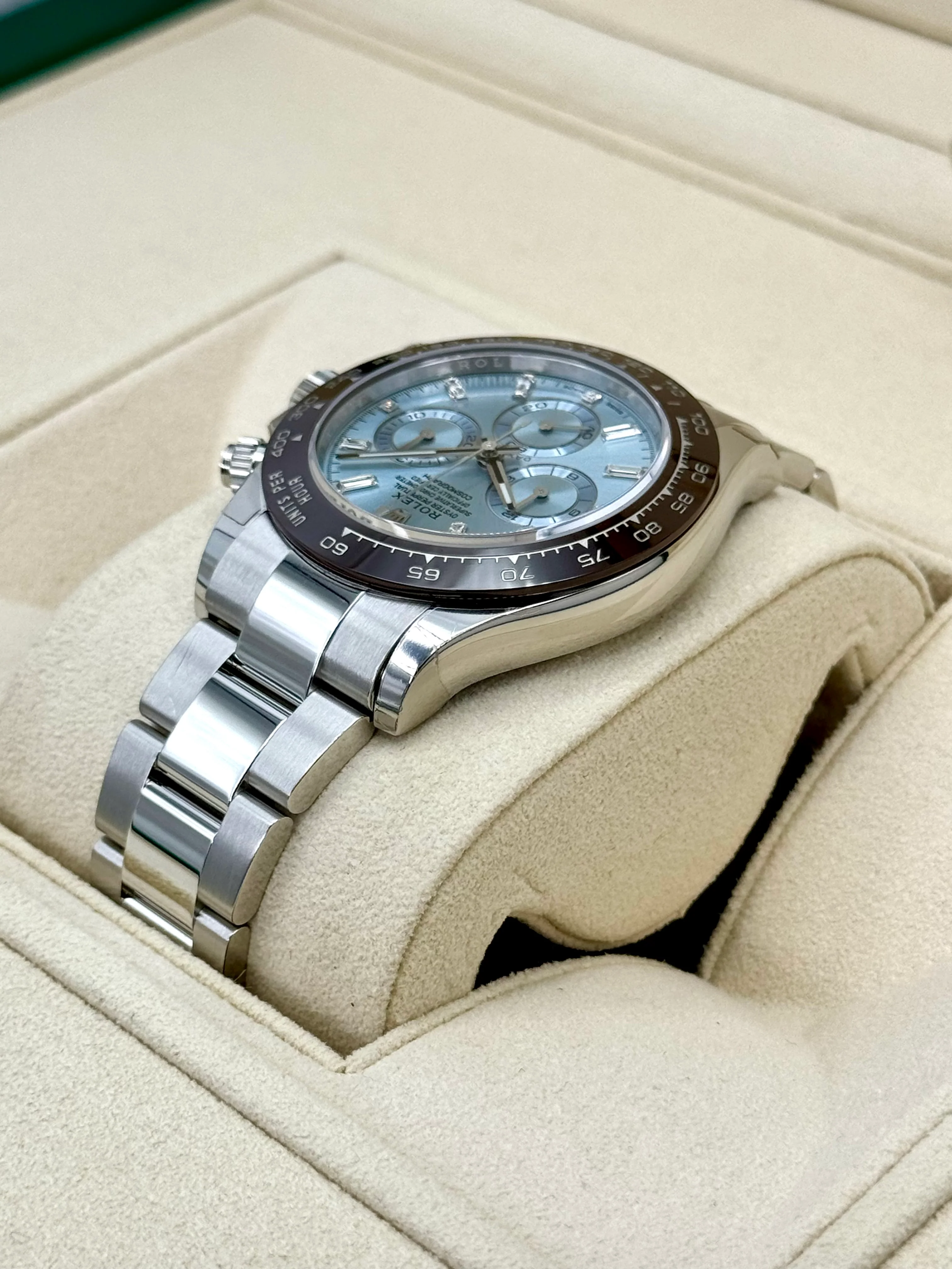 NEW Rolex Daytona 40mm 116506 Platinum Ice Blue Diamond Baguette Dial - Image 7