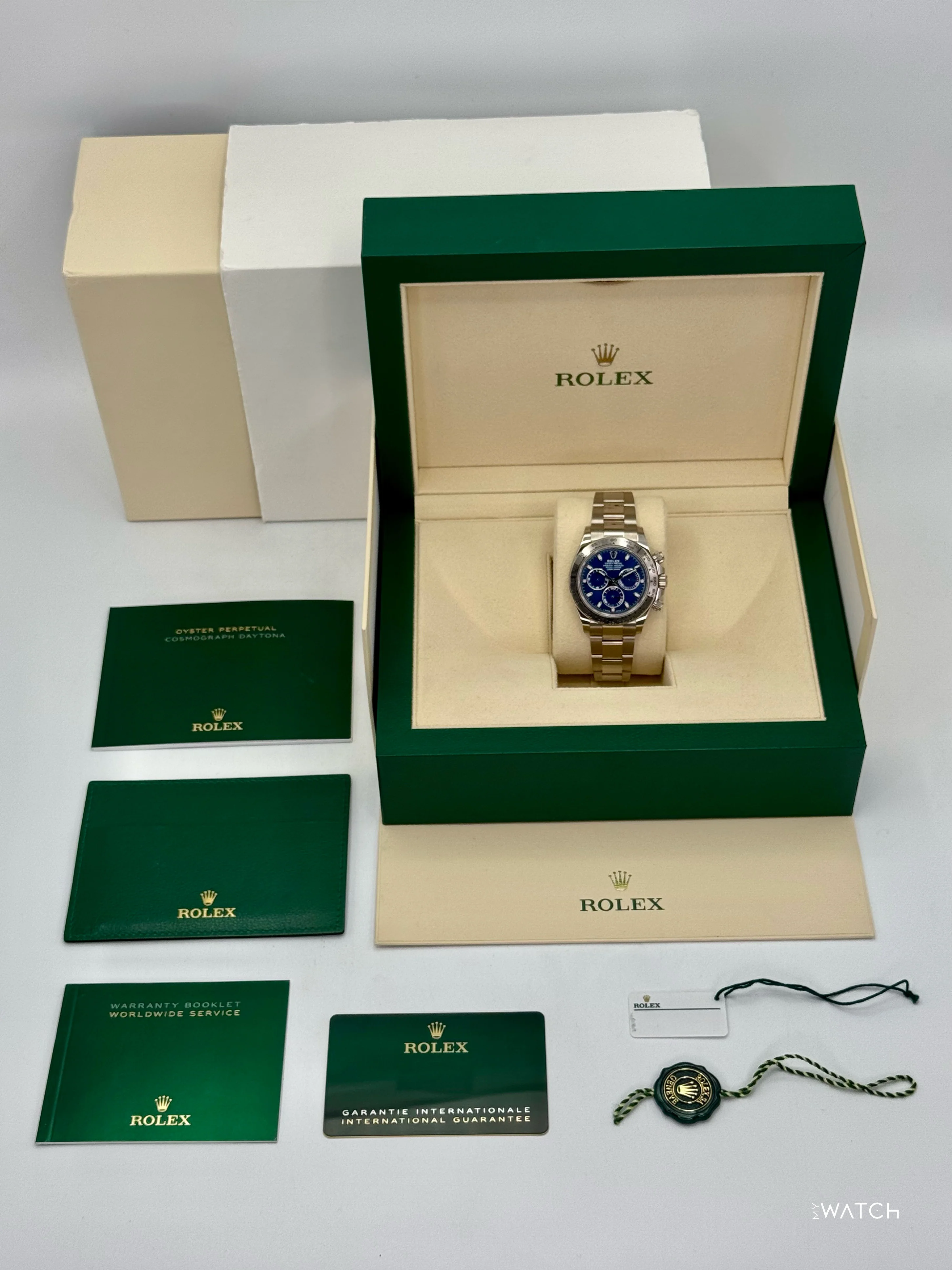 2022 Rolex Daytona 40mm 116509 White Gold Blue Dial - Image 10