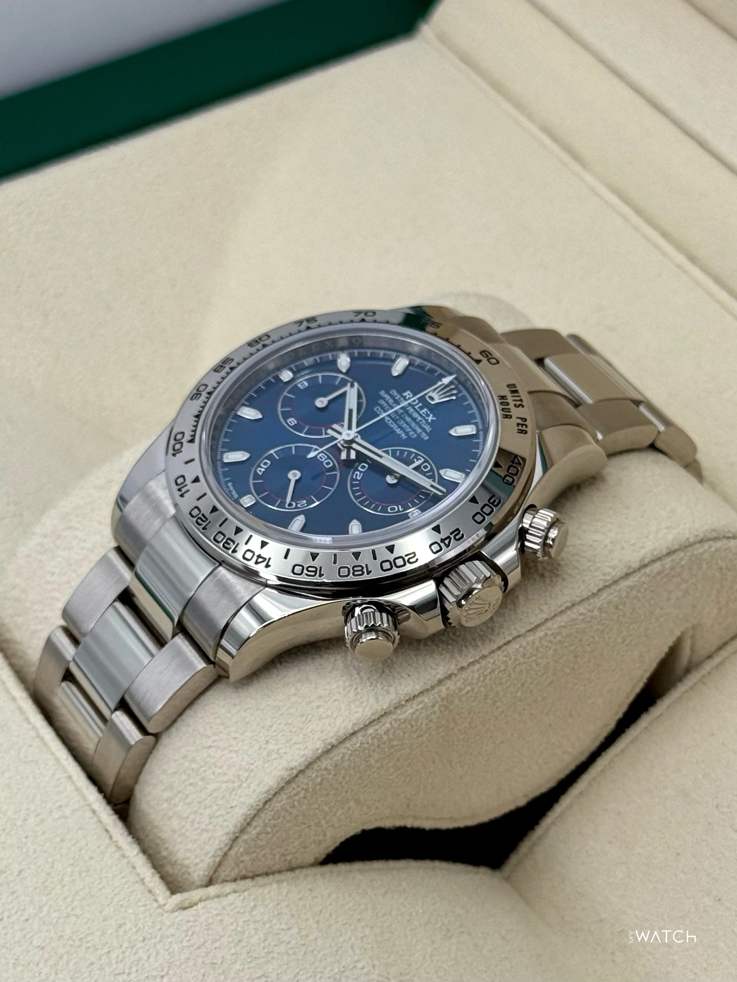 2022 Rolex Daytona 40mm 116509 White Gold Blue Dial - Image 5