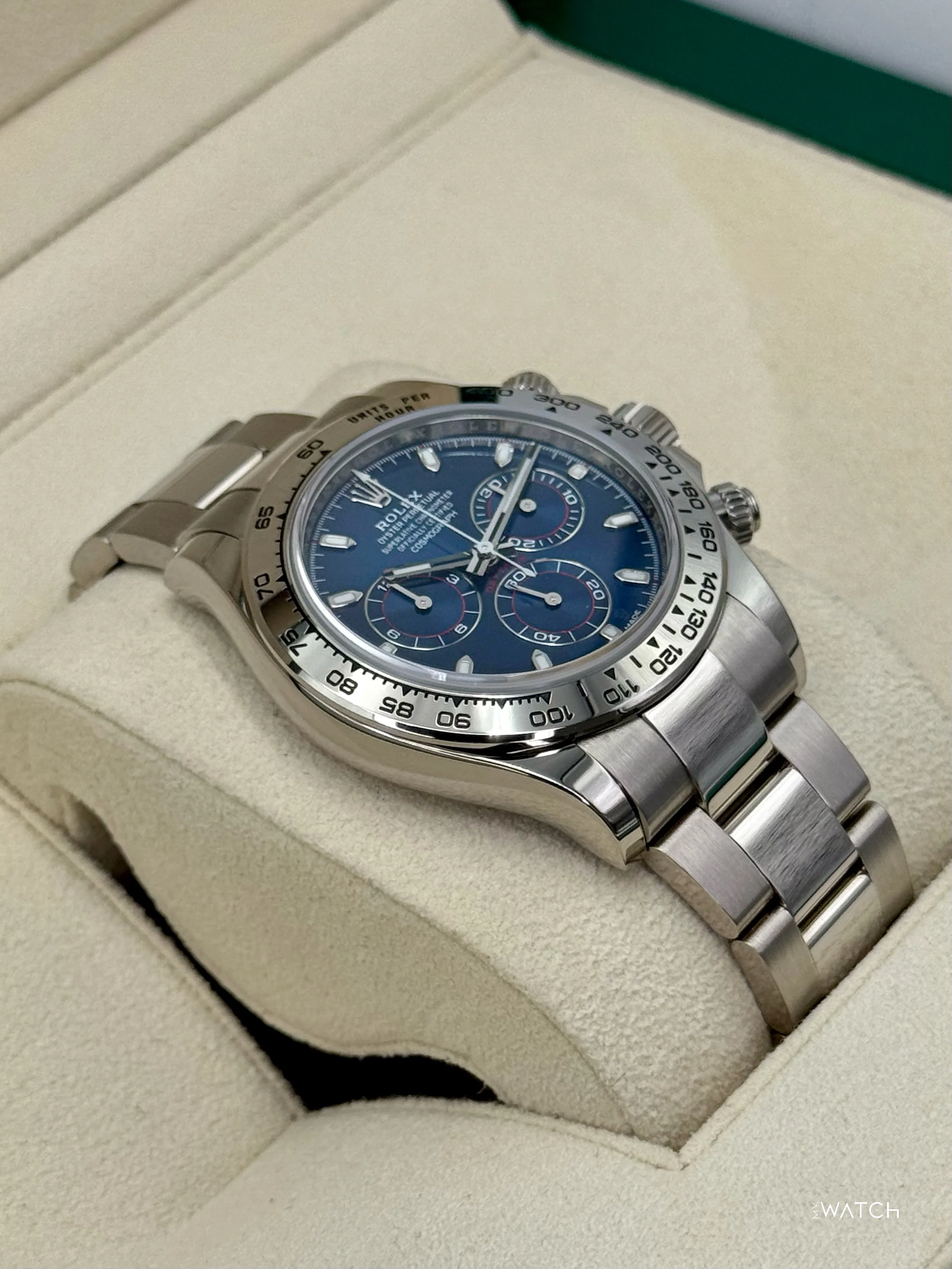 2022 Rolex Daytona 40mm 116509 White Gold Blue Dial - Image 6