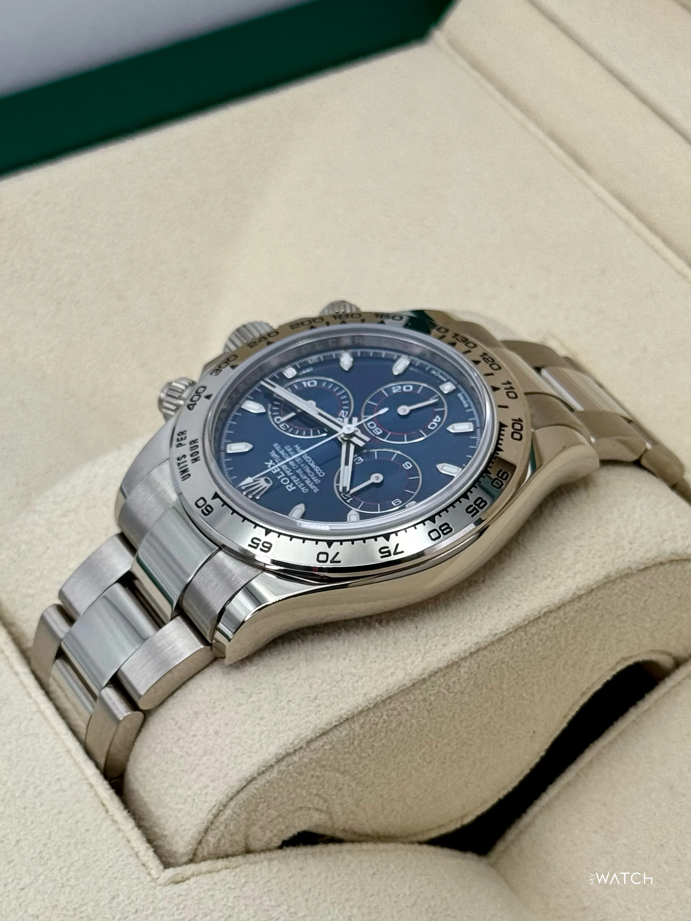 2022 Rolex Daytona 40mm 116509 White Gold Blue Dial - Image 7