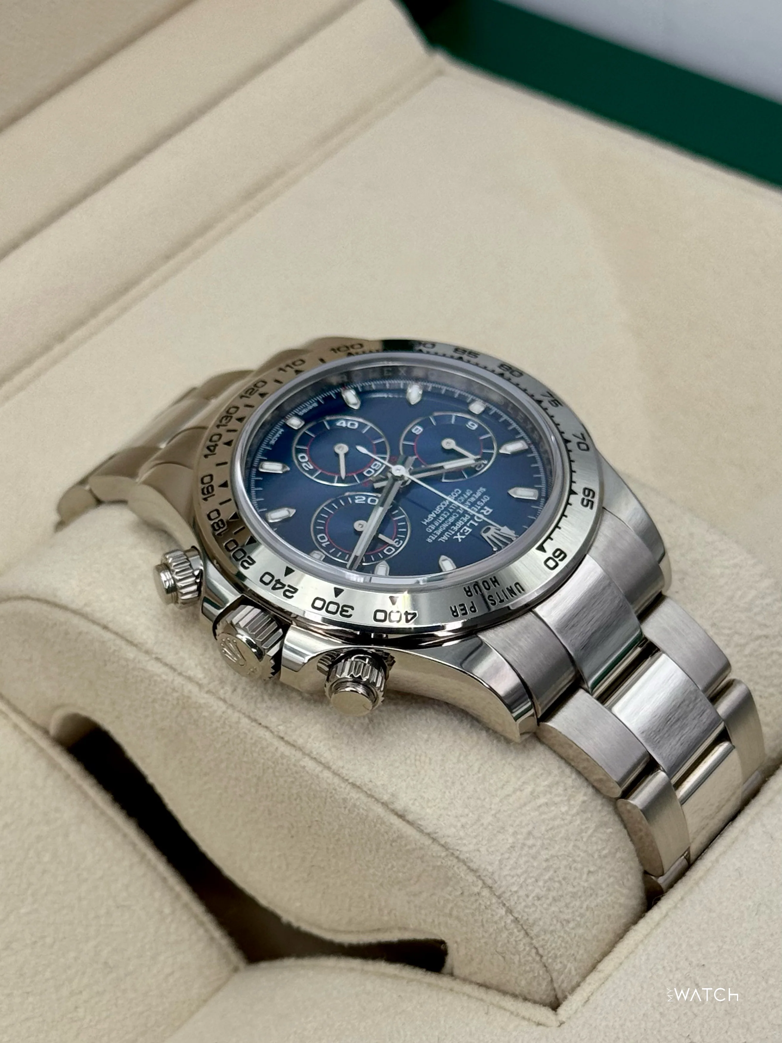 2022 Rolex Daytona 40mm 116509 White Gold Blue Dial - Image 8