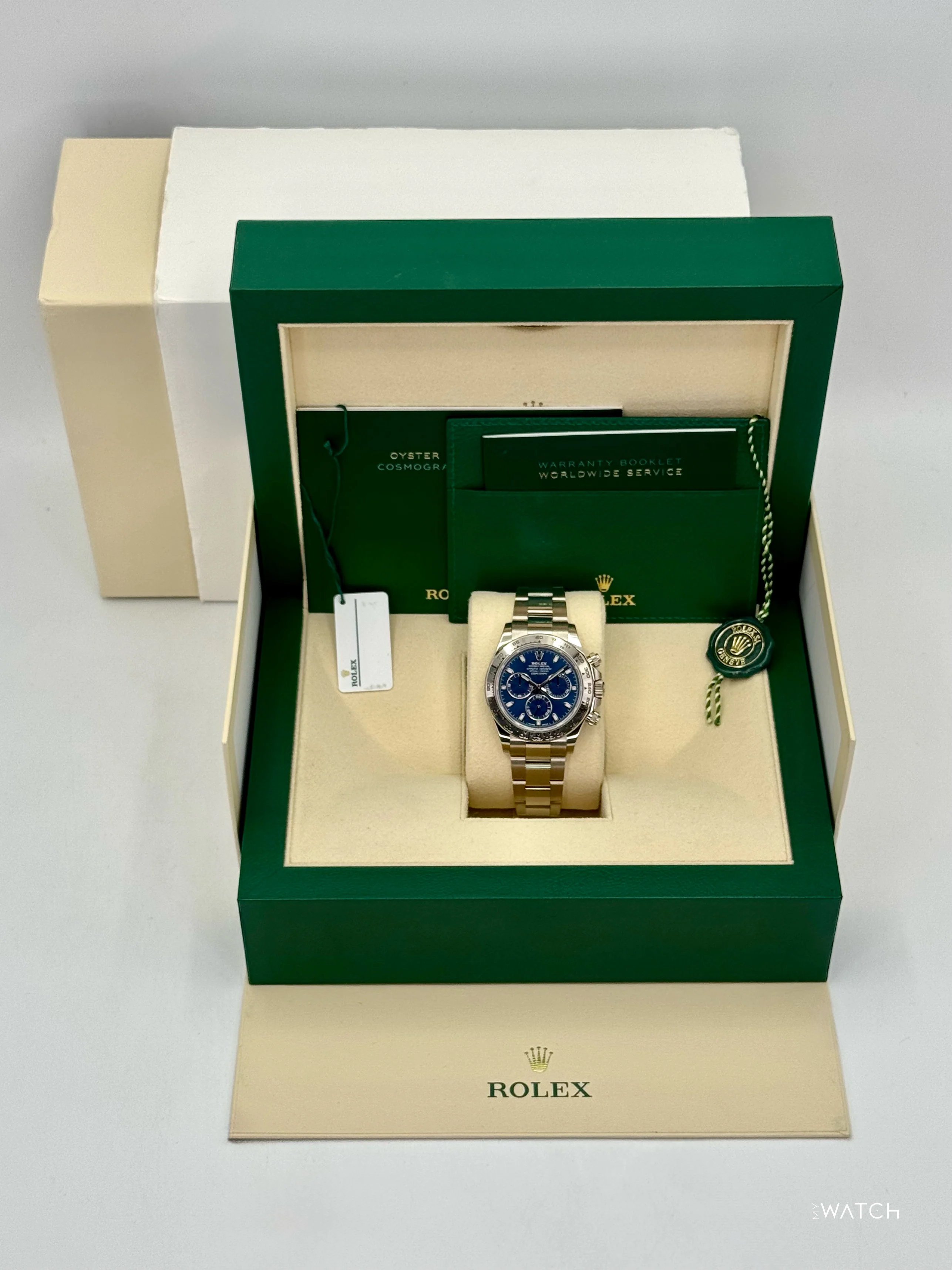 2022 Rolex Daytona 40mm 116509 White Gold Blue Dial - Image 9