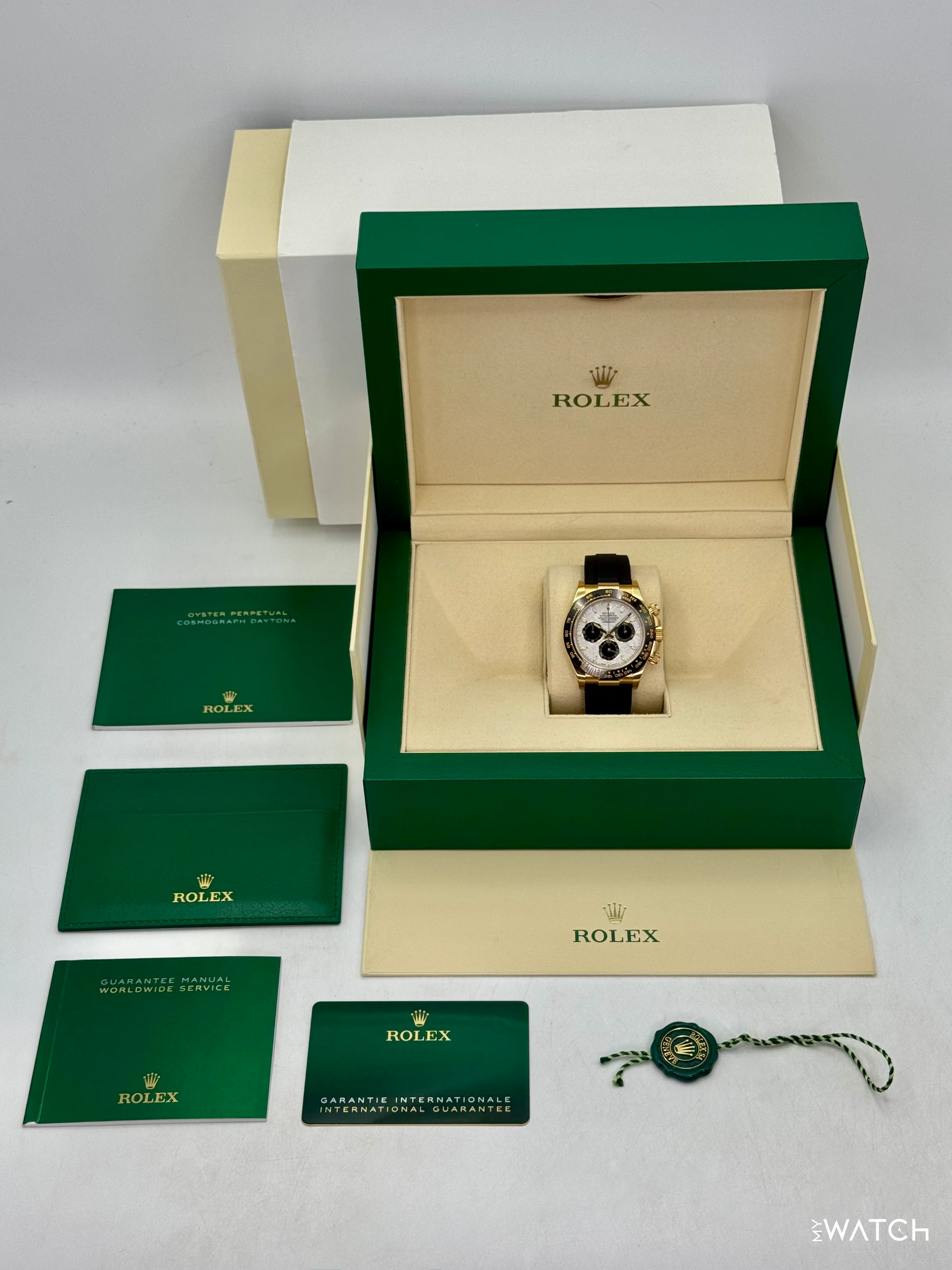 2022 Rolex Daytona 40mm 116518LN Oysterflex Yellow Gold Meteorite Dial - Image 10