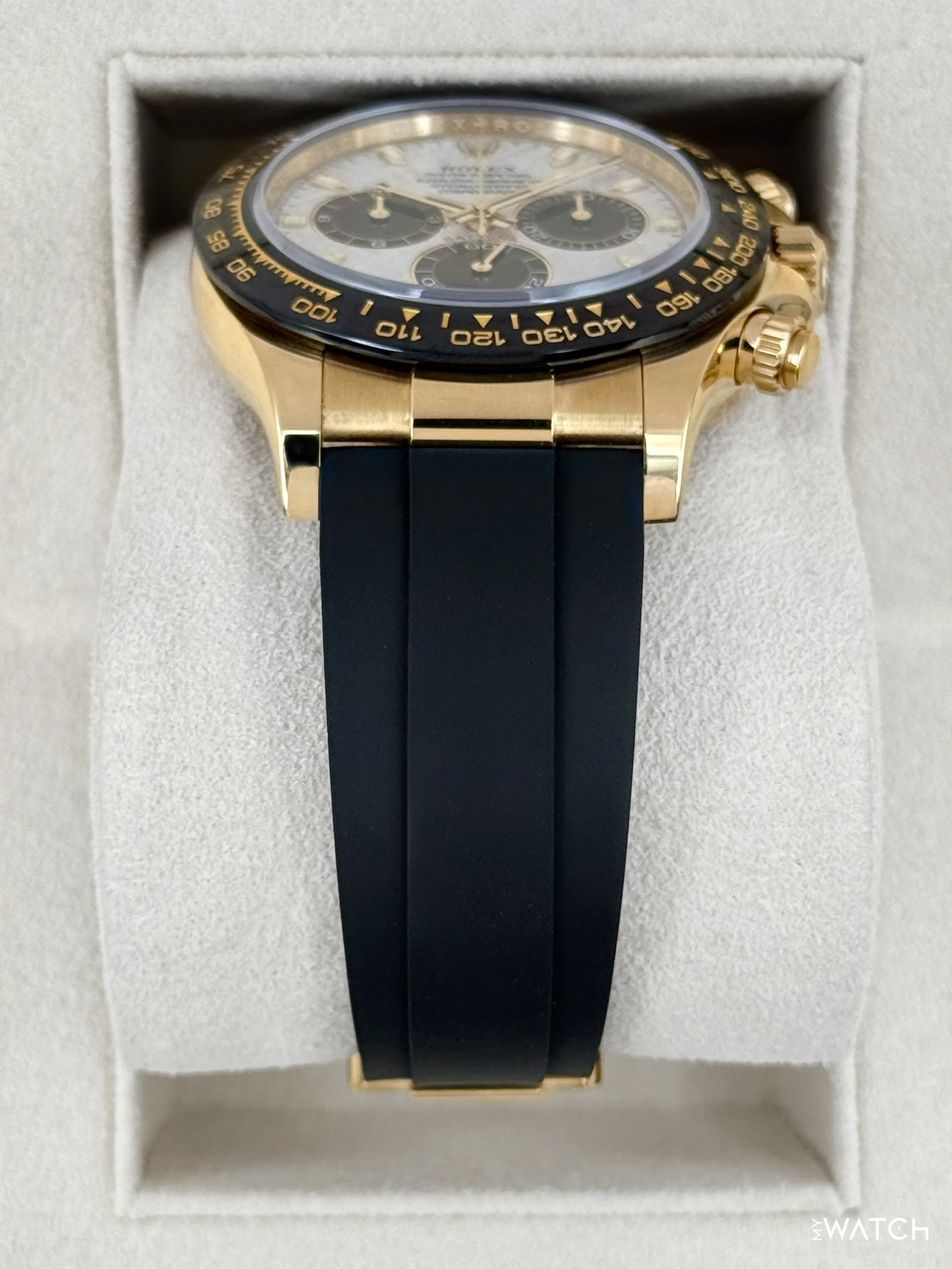 2022 Rolex Daytona 40mm 116518LN Oysterflex Yellow Gold Meteorite Dial - Image 3