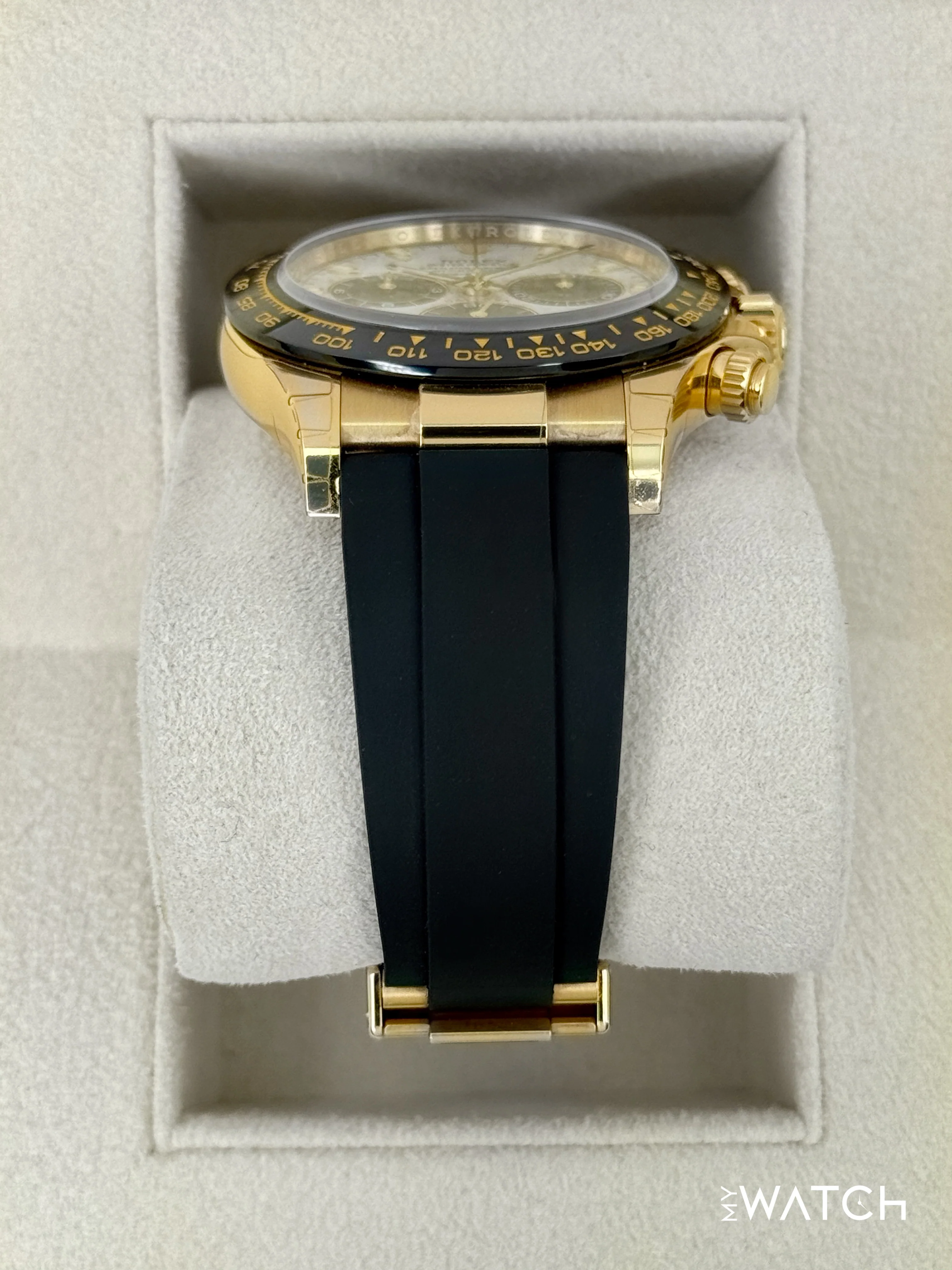 2022 Rolex Daytona 40mm 116518LN Yellow Gold Oysterflex Meteorite Dial (STICKERED) - Image 3