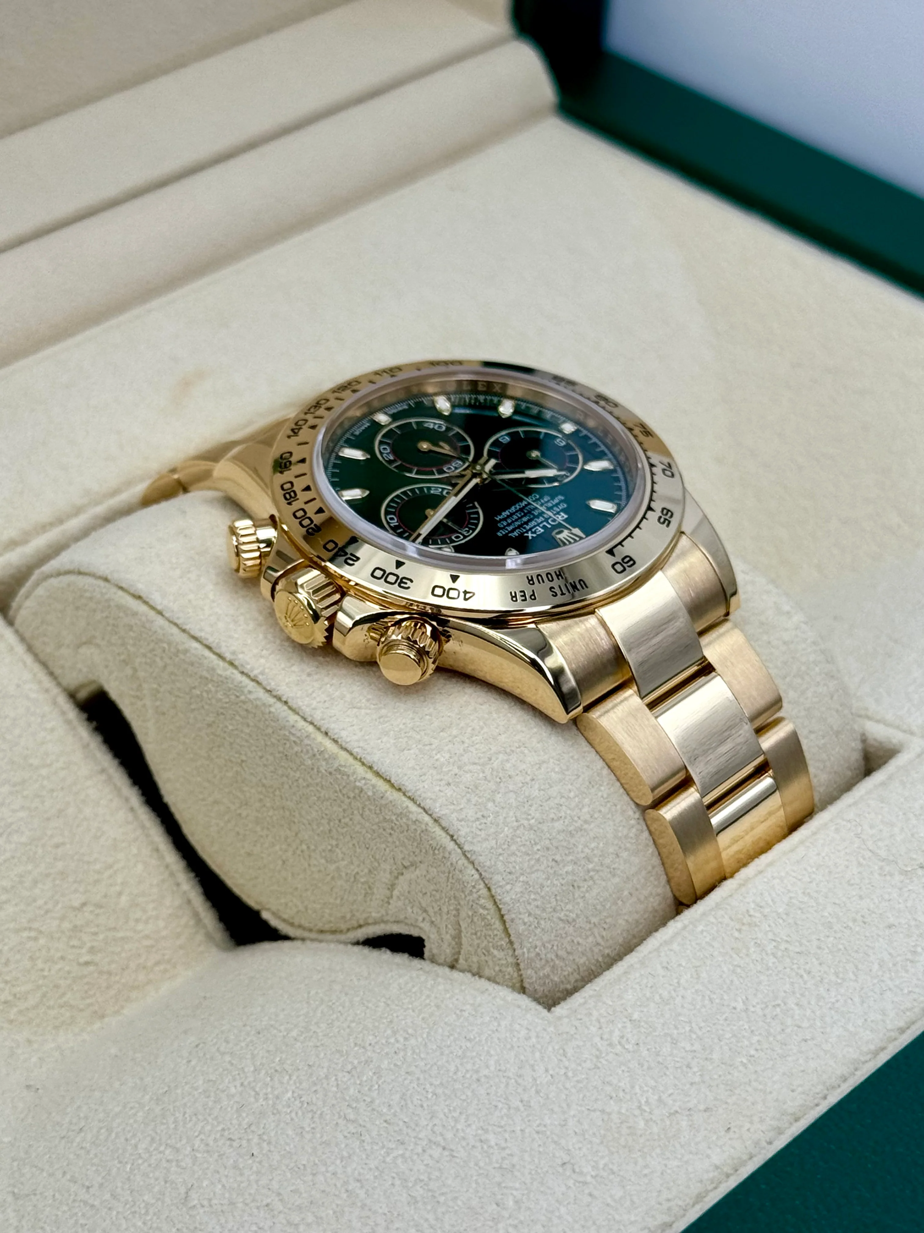 2022 Rolex Daytona "John Mayer" 40mm 116508 Yellow Gold Green Dial - Image 8