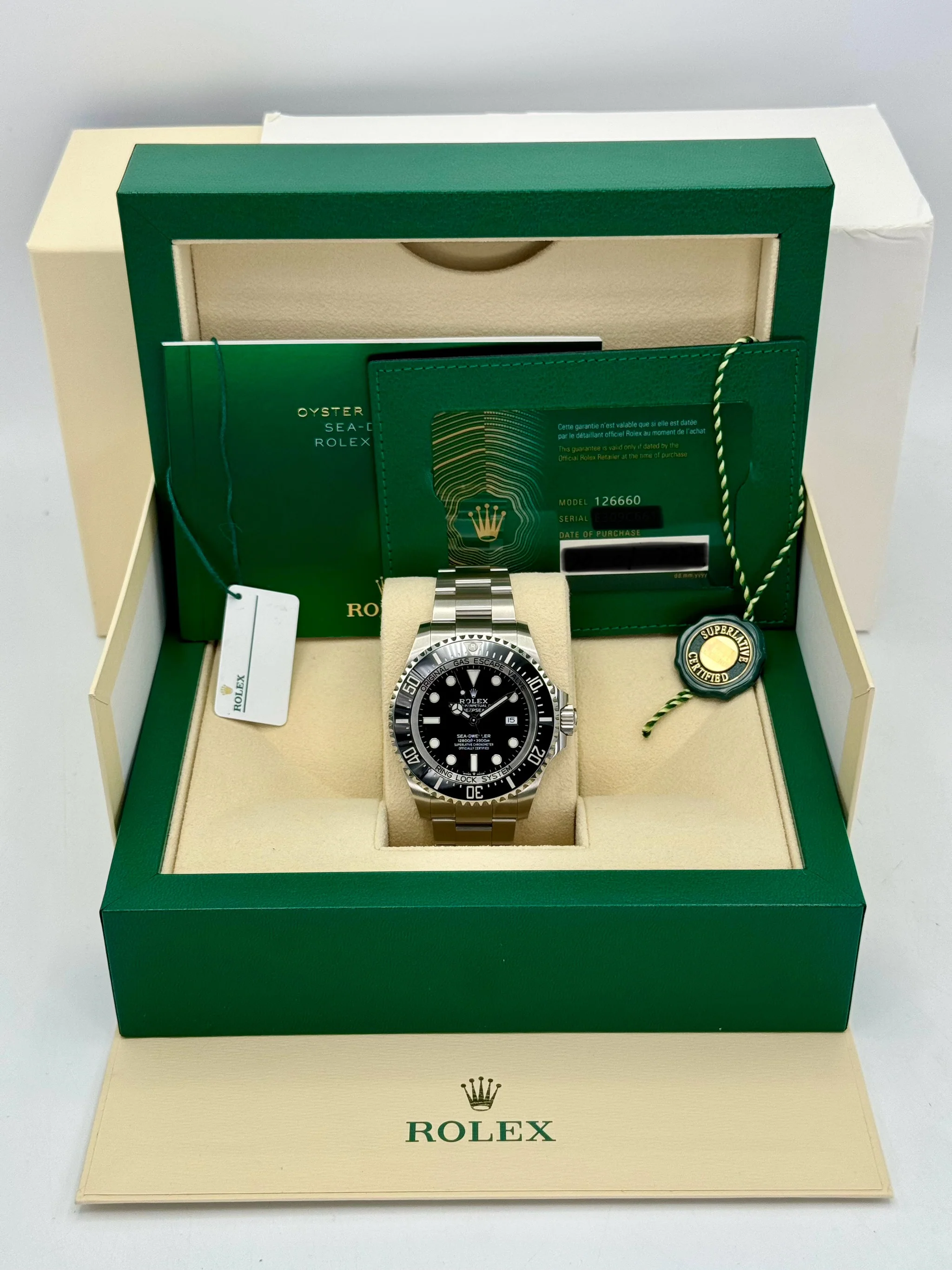 2022 Rolex Deepsea 44mm 126660 Stainless Steel Black Dial - Image 12