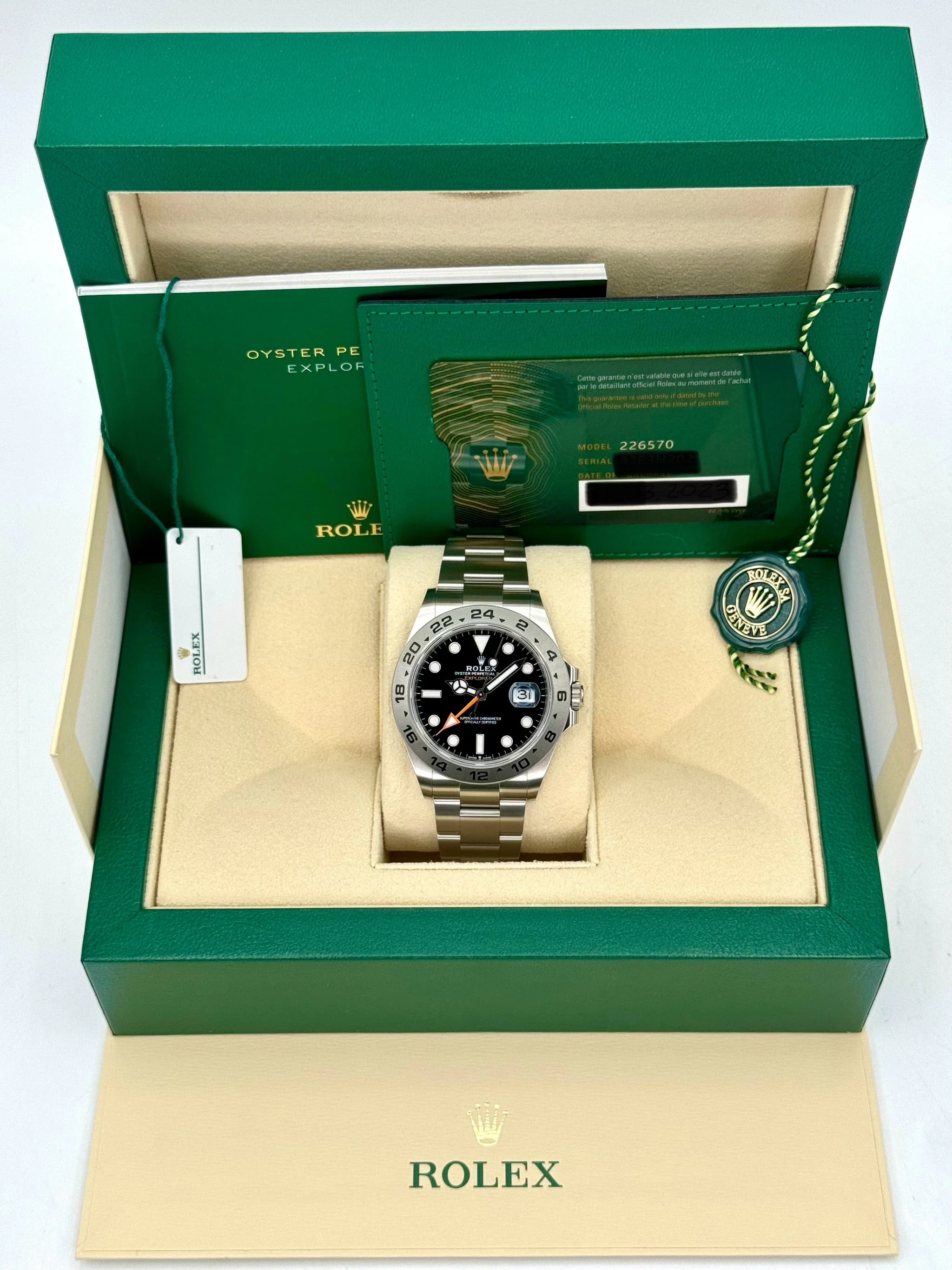 2022 Rolex Explorer II 42mm 226570 Black Dial - Image 10