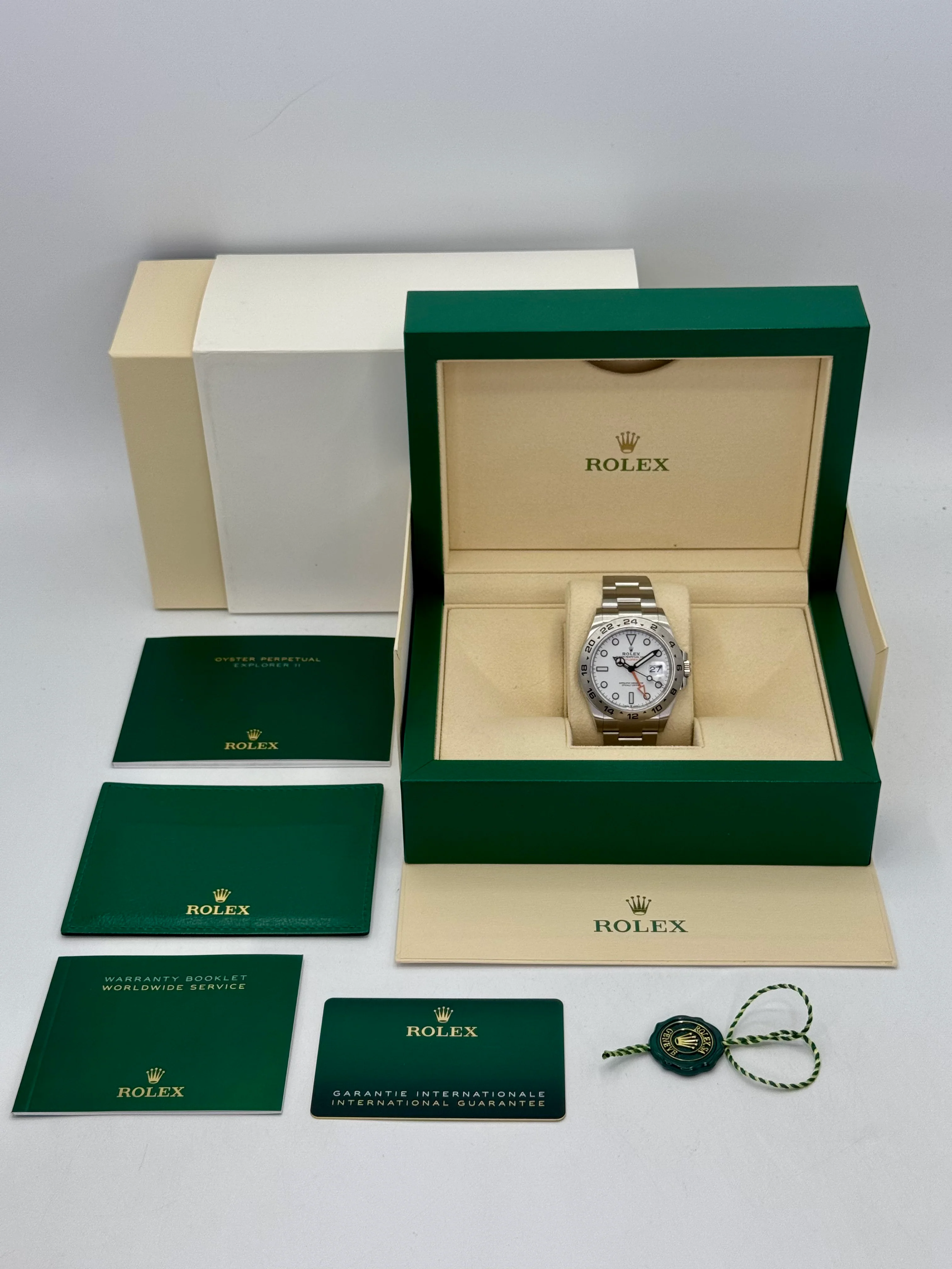 2022 Rolex Explorer II 42mm 226570 Polar White Dial - Image 10