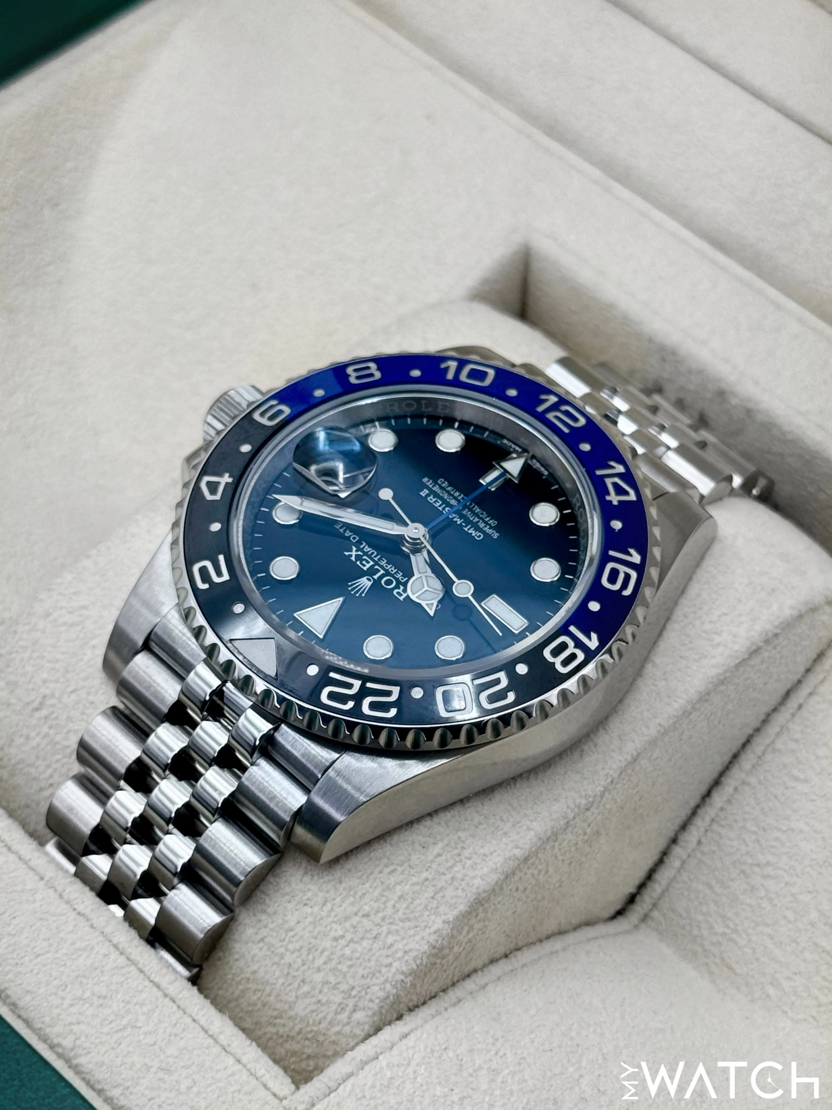 2022 Rolex GMT-Master II "Batgirl" 40mm 126710BLNR Jubilee - Image 7