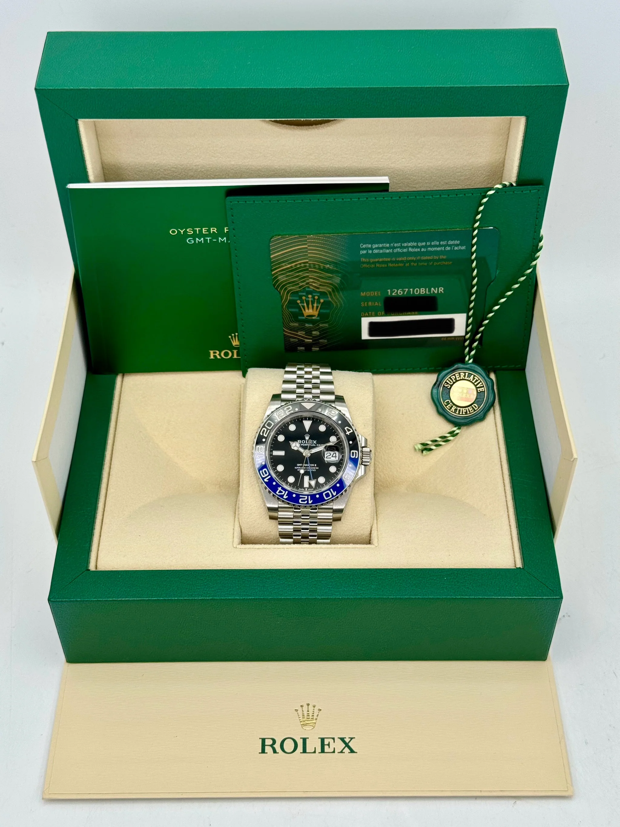 2022 Rolex GMT-Master II "Batgirl" 40mm 126710BLNR Jubilee Black Dial - Image 11