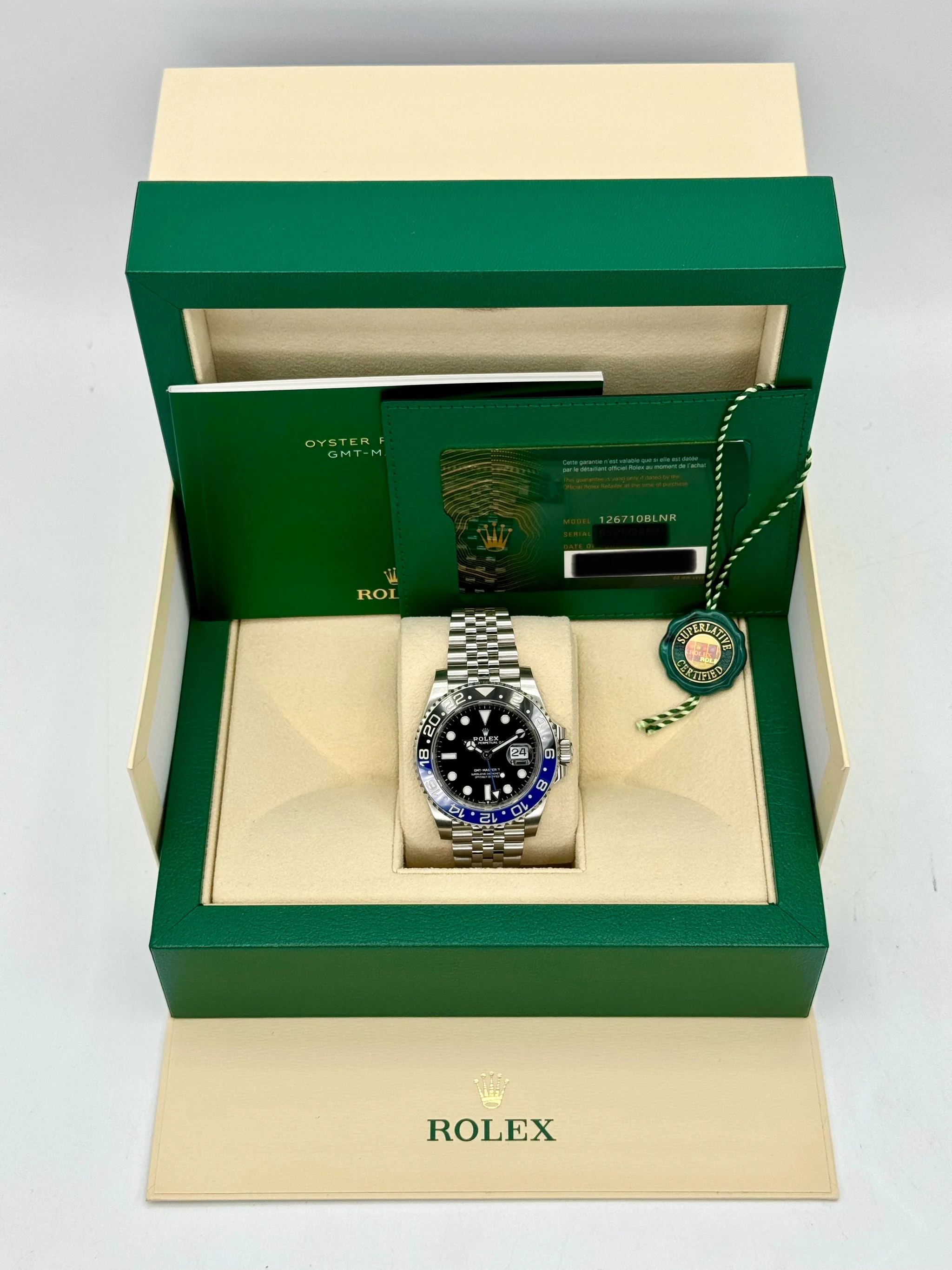 2022 Rolex GMT-Master II "Batgirl" 40mm 126710BLNR Jubilee Black Dial - Image 12