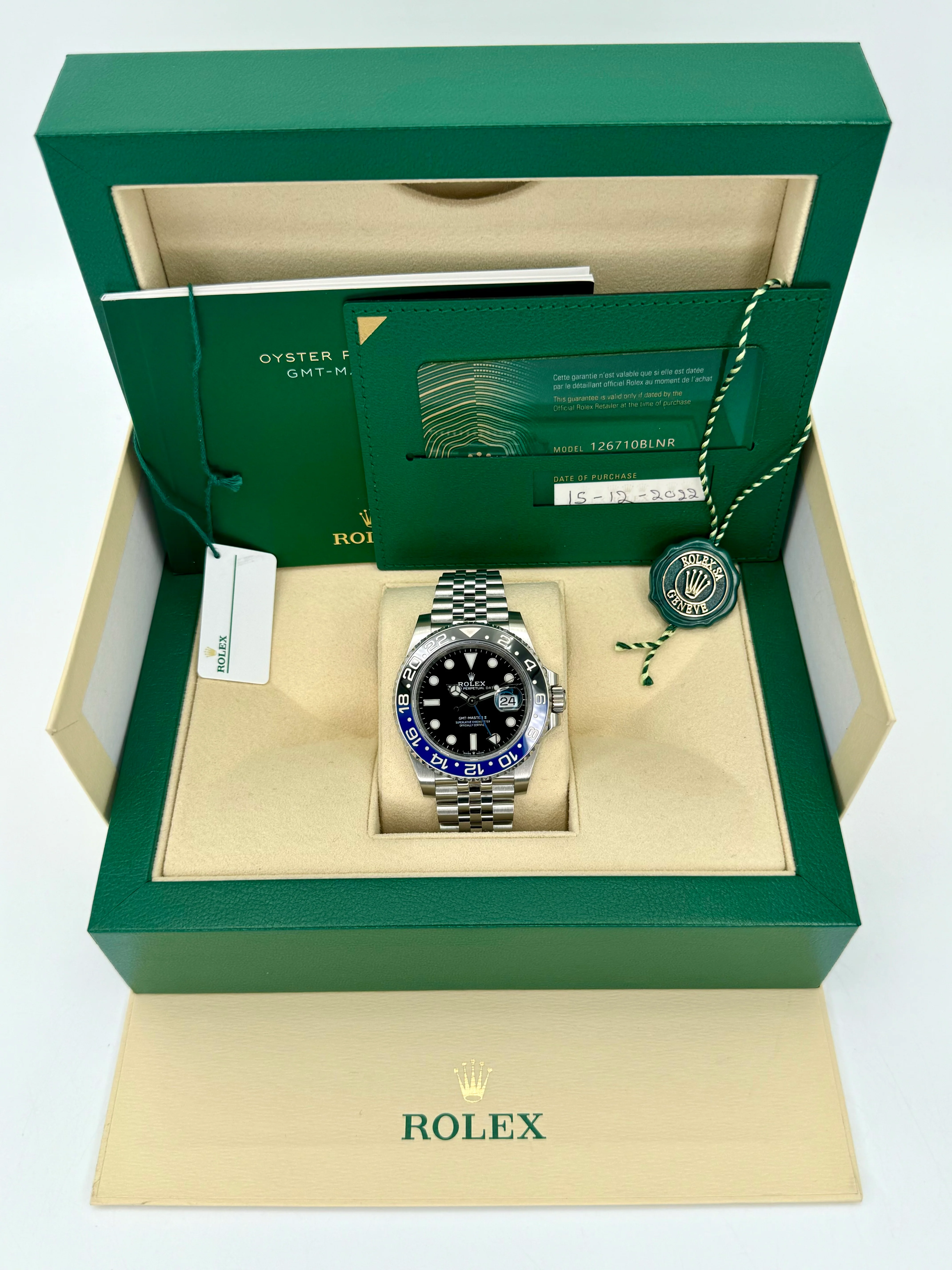 2022 Rolex GMT-Master II "Batgirl" 40mm 126710BLNR Jubilee Black Dial - Image 11