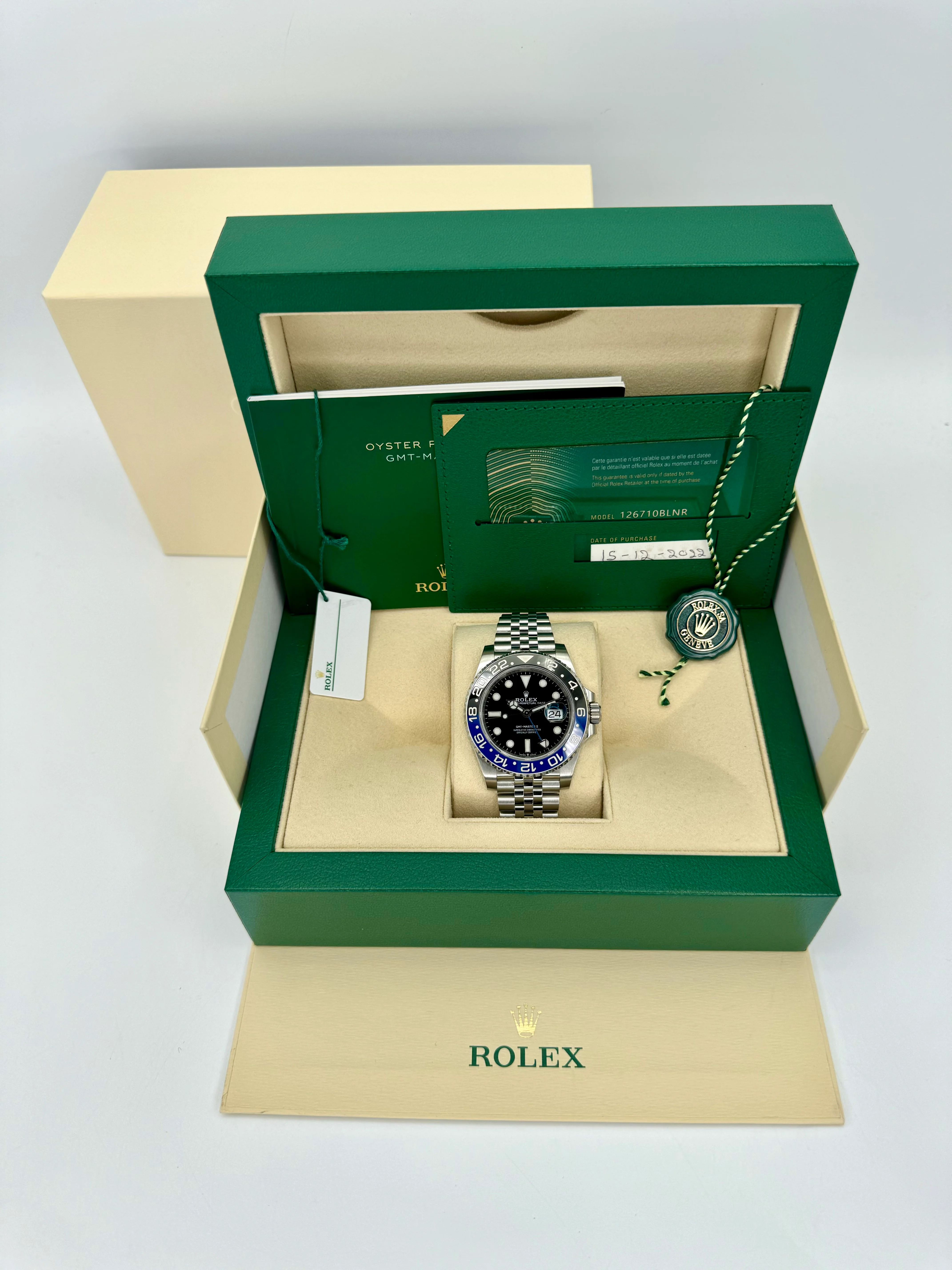 2022 Rolex GMT-Master II "Batgirl" 40mm 126710BLNR Jubilee Black Dial - Image 12
