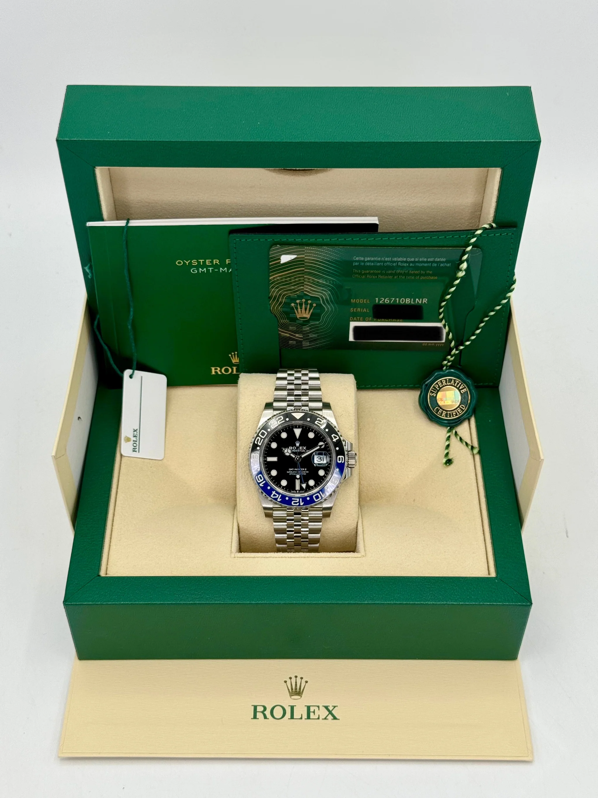 2022 Rolex GMT-Master II "Batgirl" 40mm 126710BLNR Jubilee Black Dial - Image 11