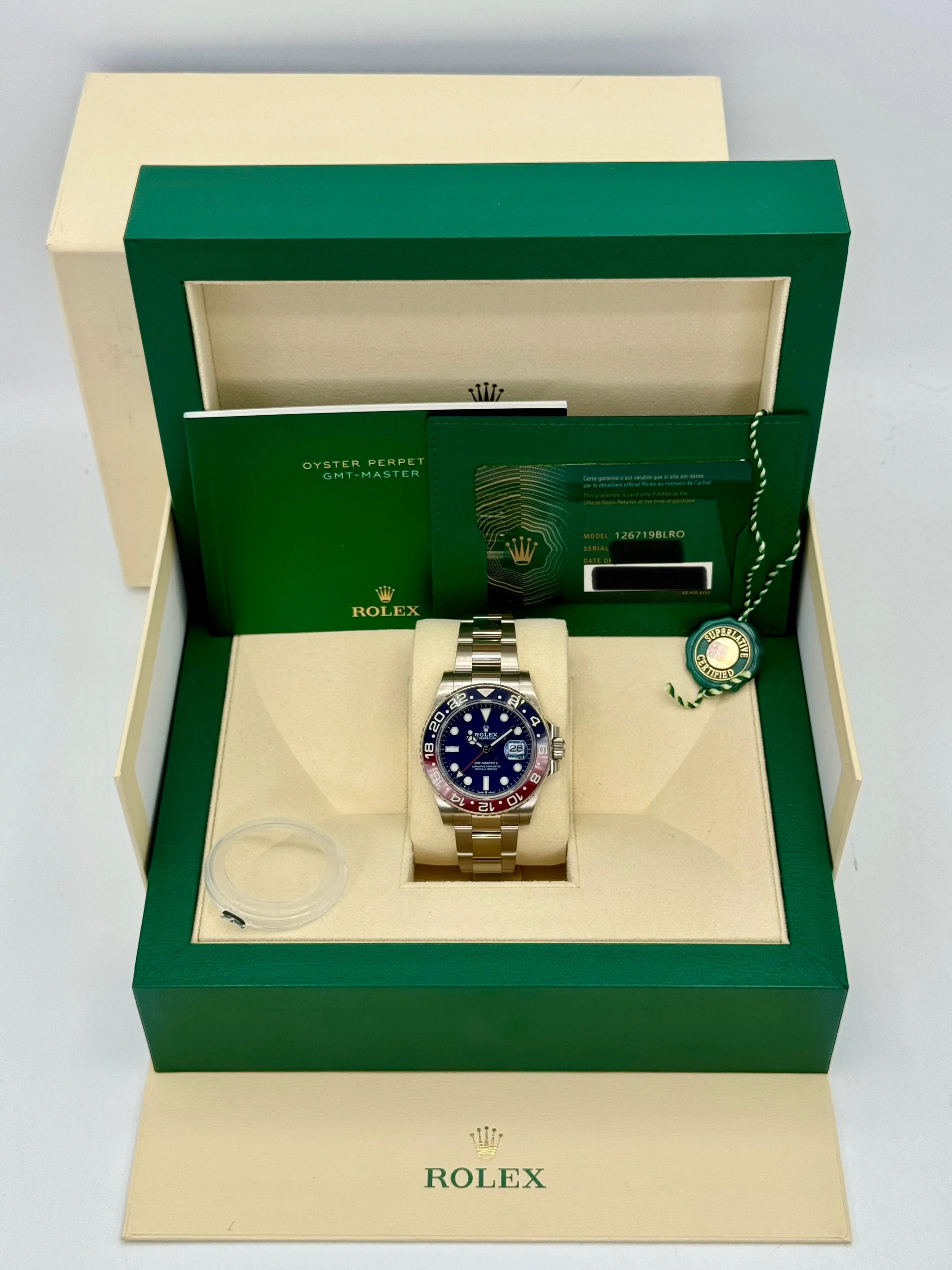 2022 Rolex GMT-Master II "Pepsi" 40mm 126719BLRO White Gold Oyster - Image 12
